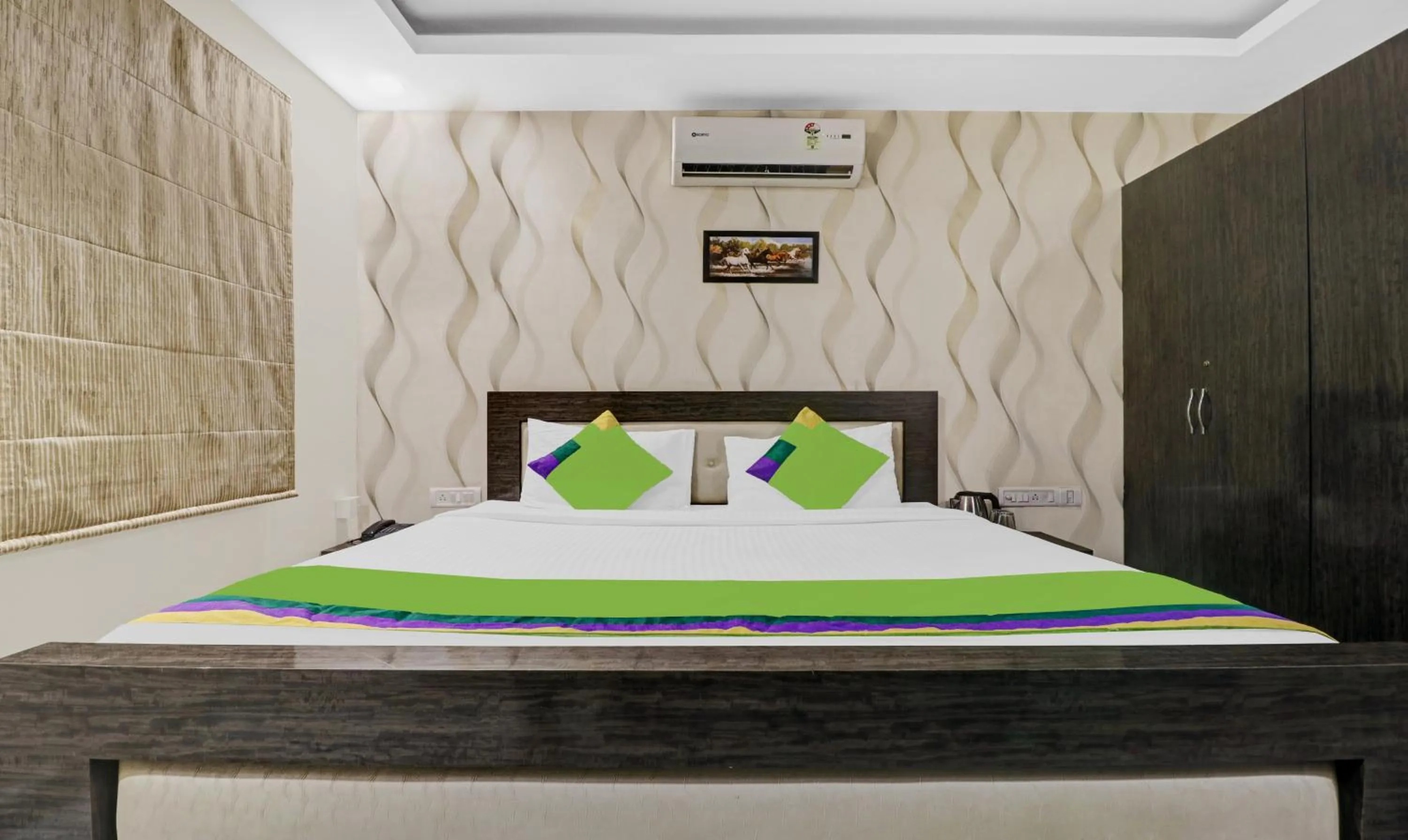 Bedroom, Bed in Treebo Elite Premium Homes