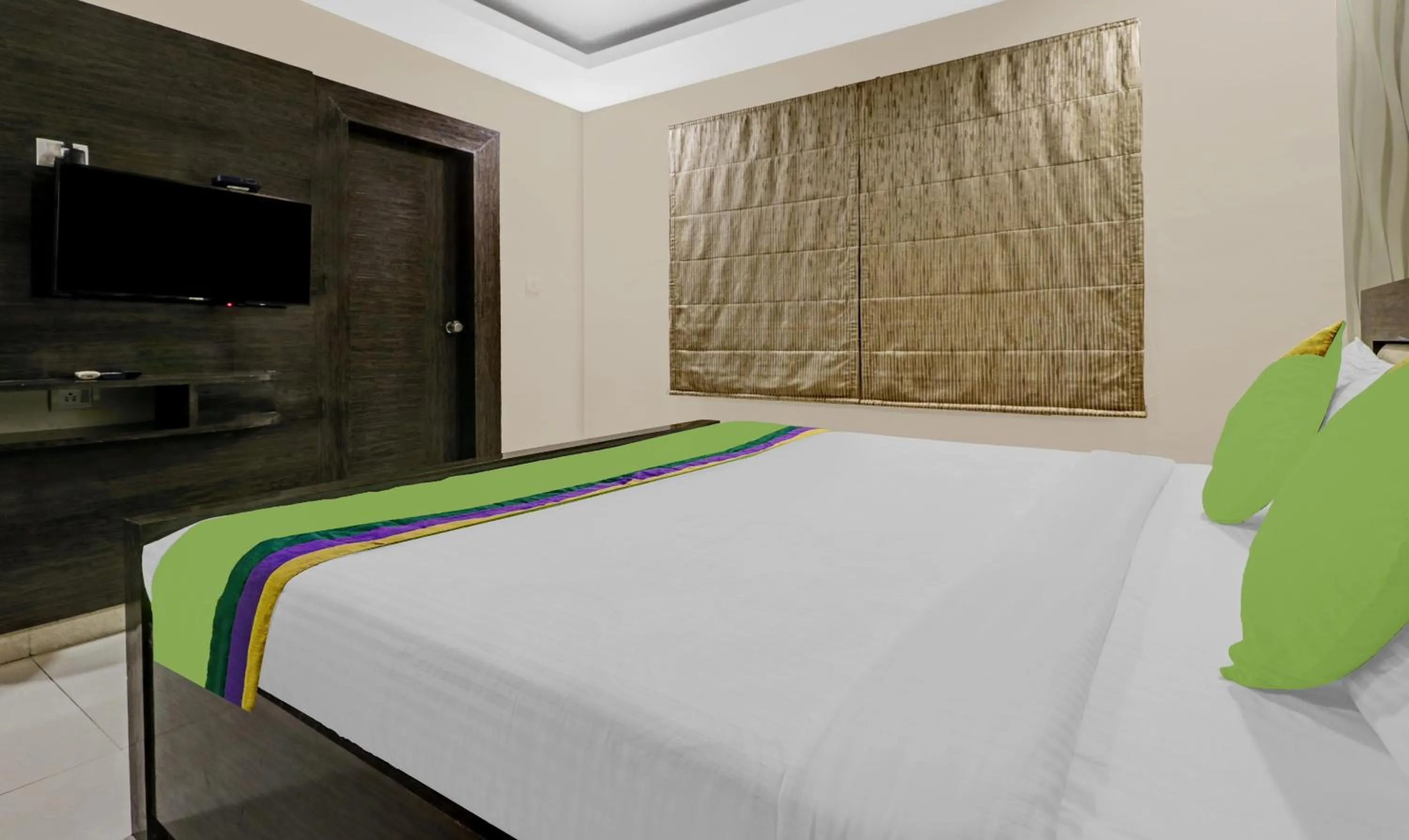 Bedroom, Bed in Treebo Elite Premium Homes