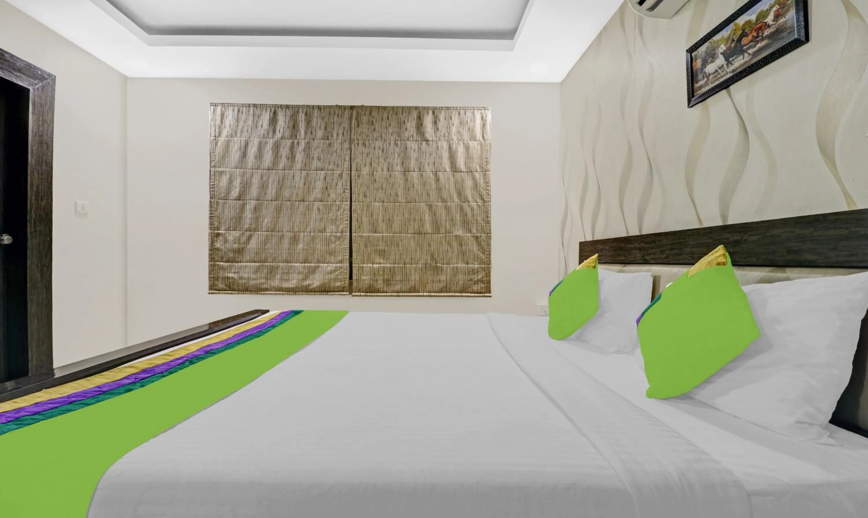 Bedroom, Bed in Treebo Elite Premium Homes