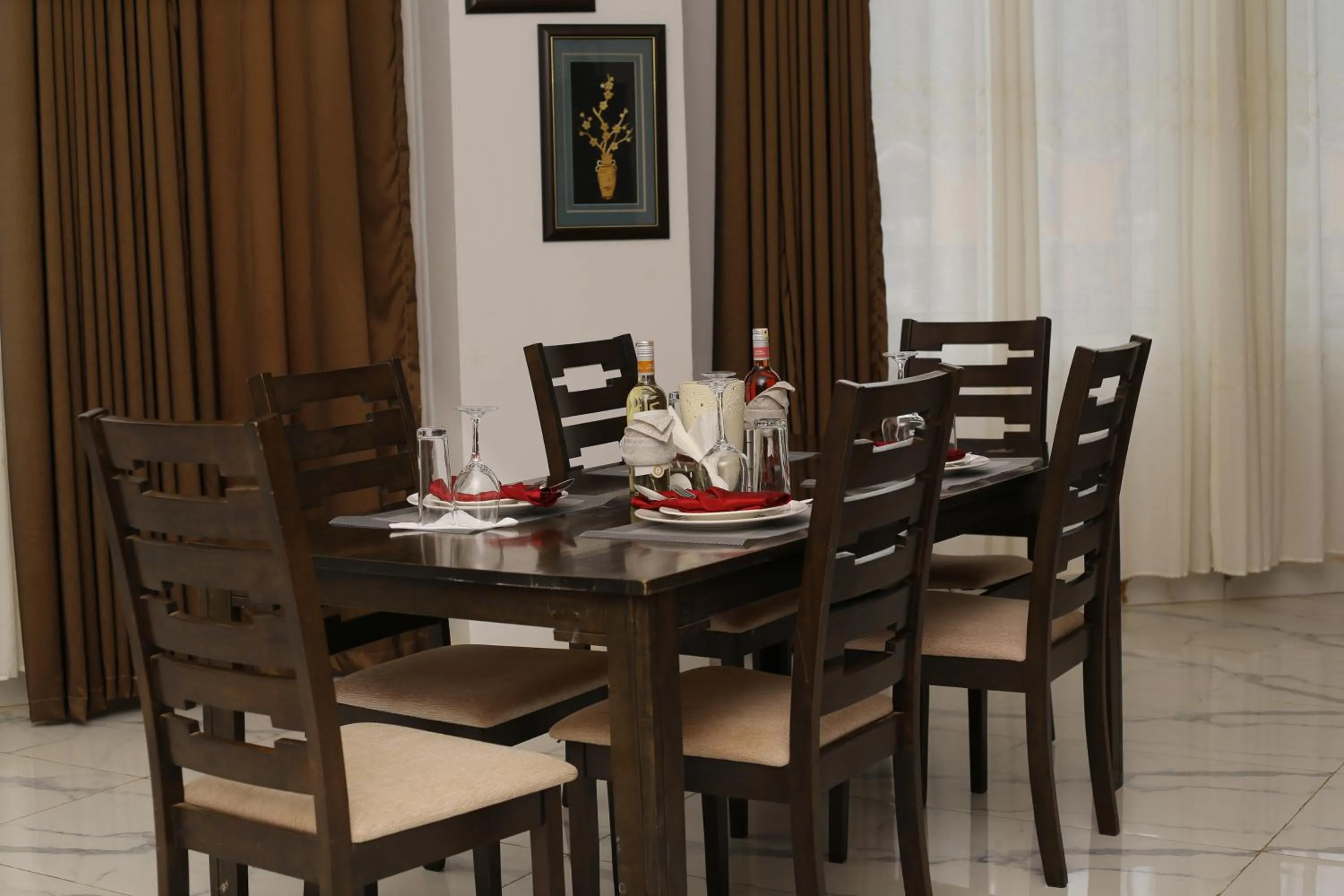 Seating area in The Voice Hotel