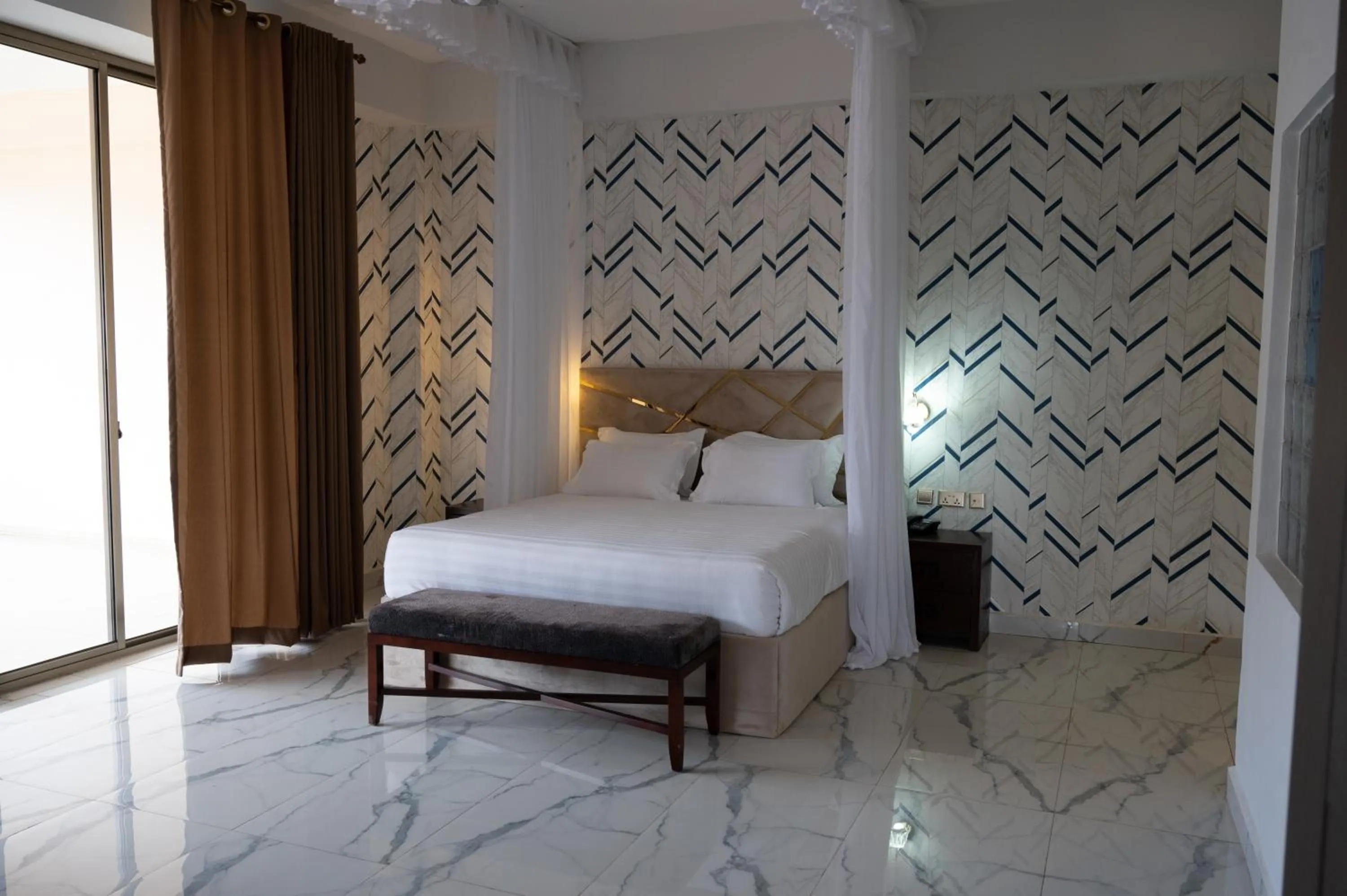 Bed in The Voice Hotel