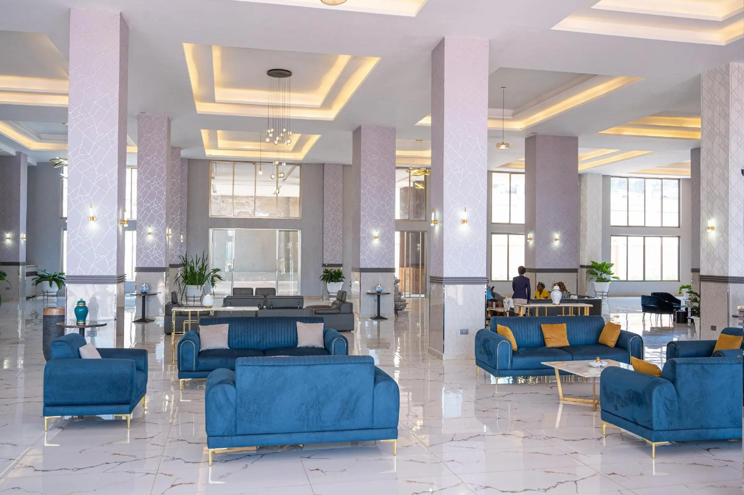 Living room in The Voice Hotel