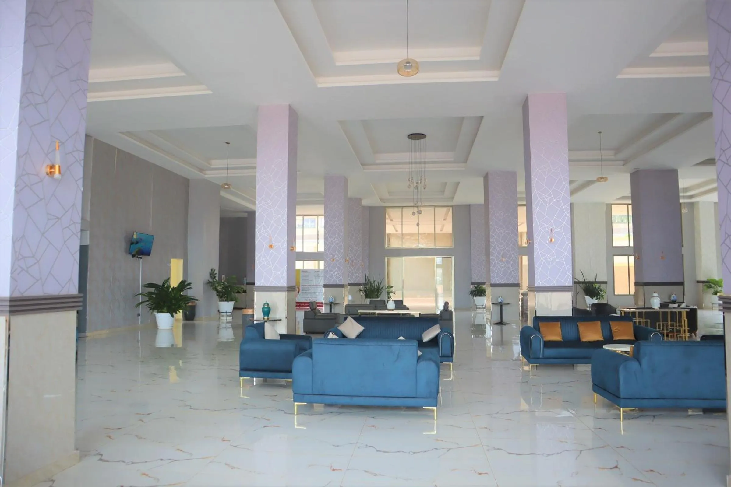 Lobby or reception in The Voice Hotel