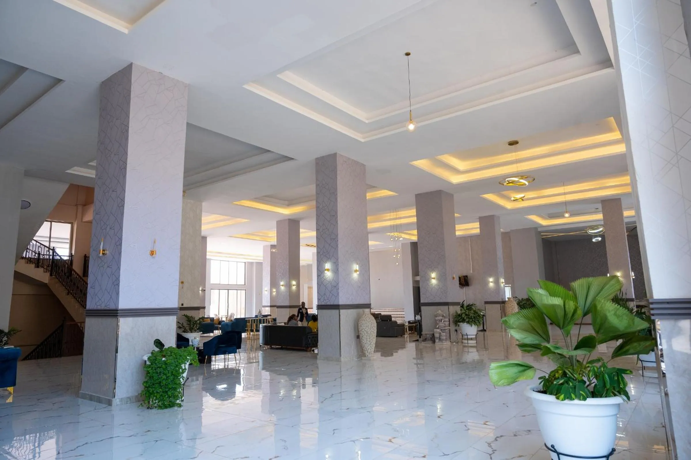 Lobby or reception in The Voice Hotel