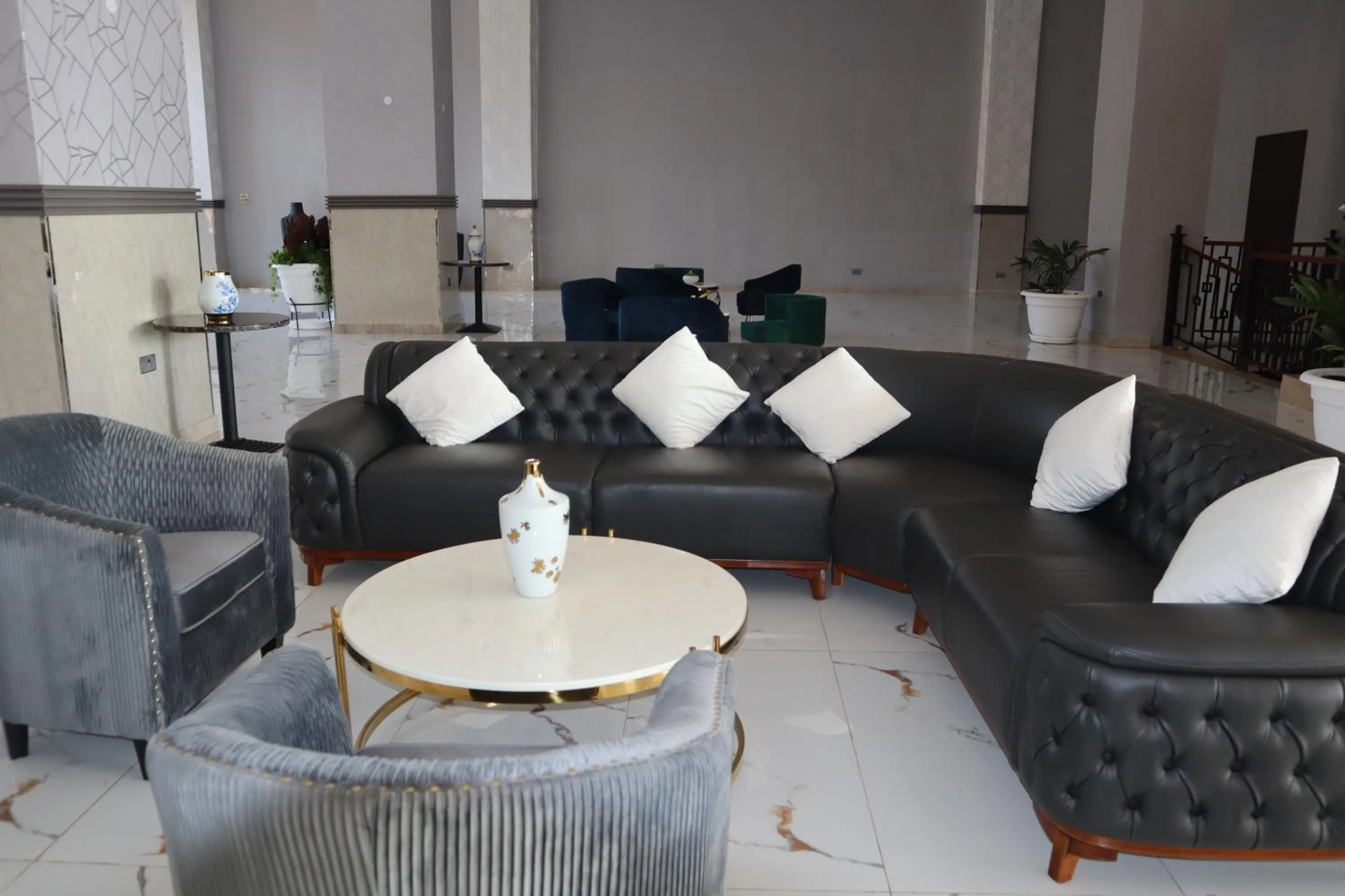 Lobby or reception in The Voice Hotel