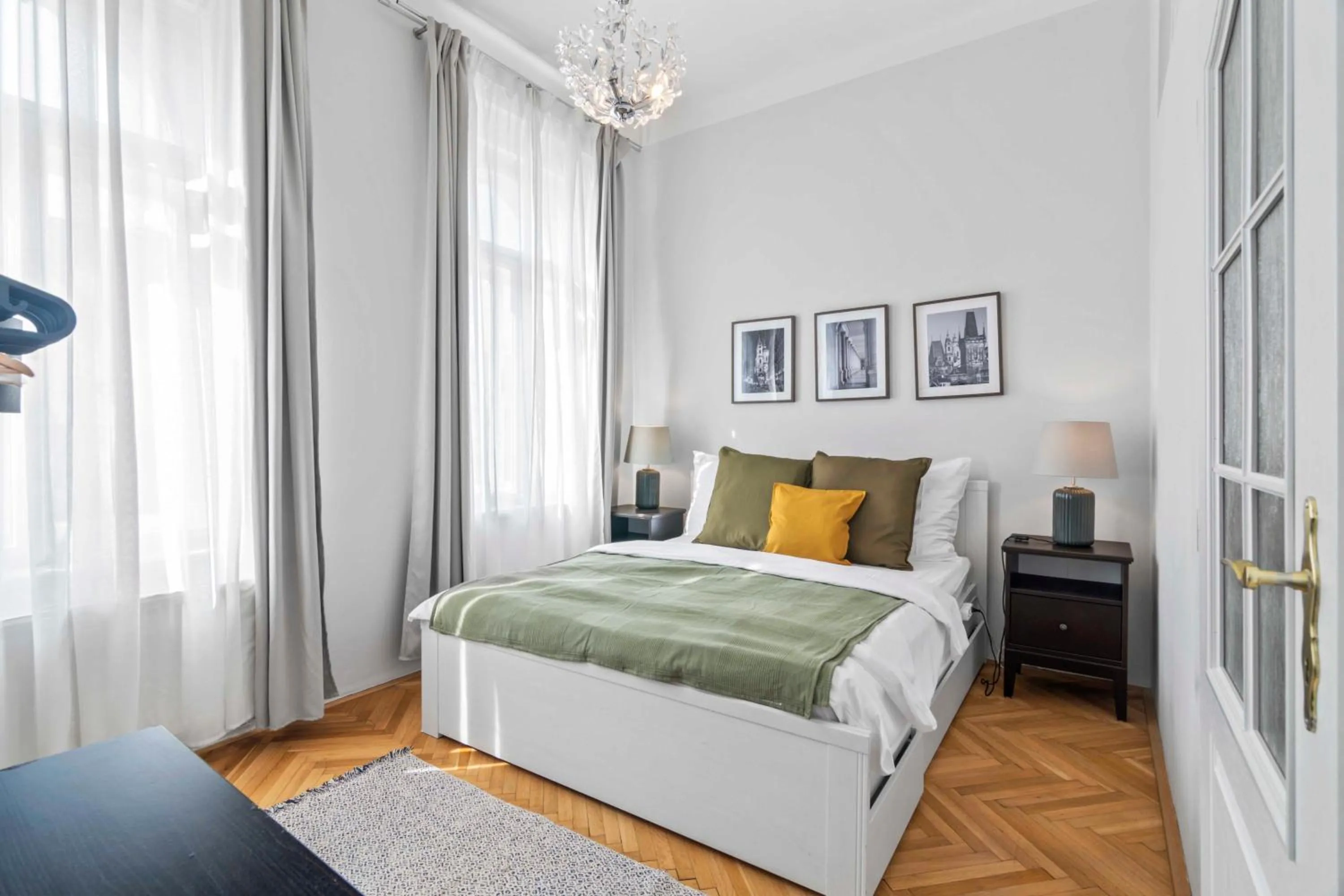 Bedroom, Bed in Florenc Apartments Prague 1 by Michal&Friends