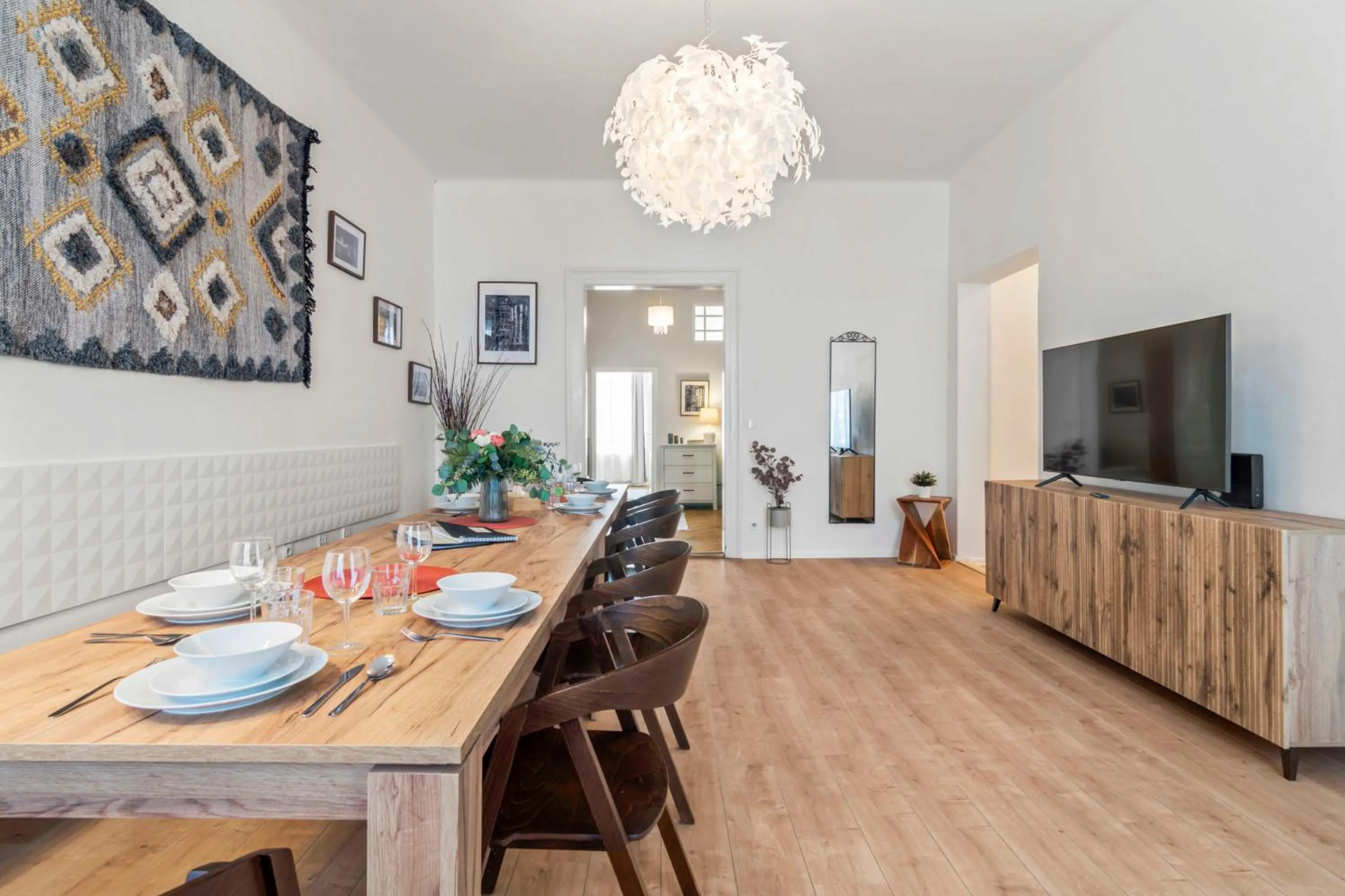 Living room in Florenc Apartments Prague 1 by Michal&Friends