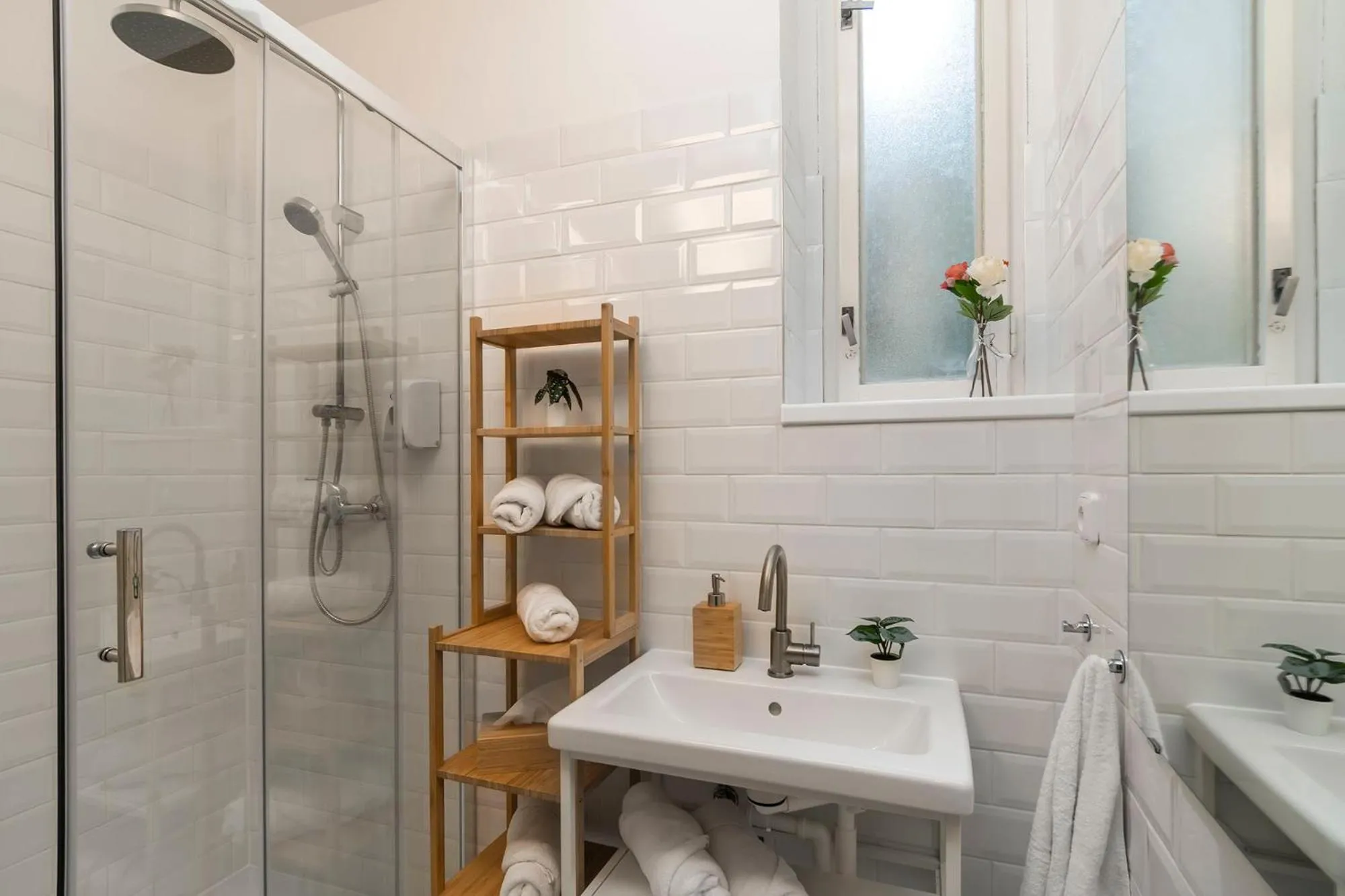 Shower in Florenc Apartments Prague 1 by Michal&Friends