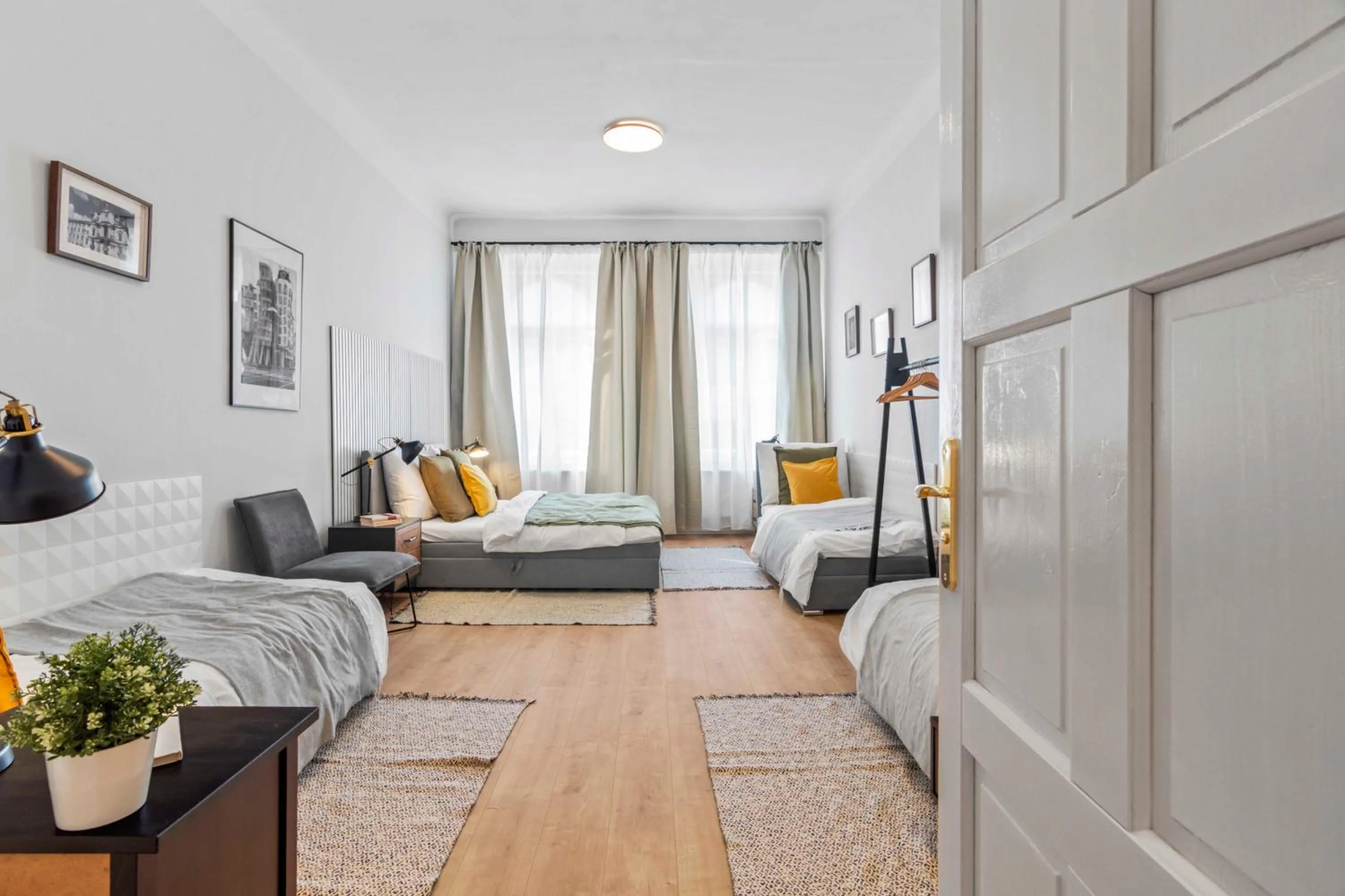 Bedroom, Bed in Florenc Apartments Prague 1 by Michal&Friends