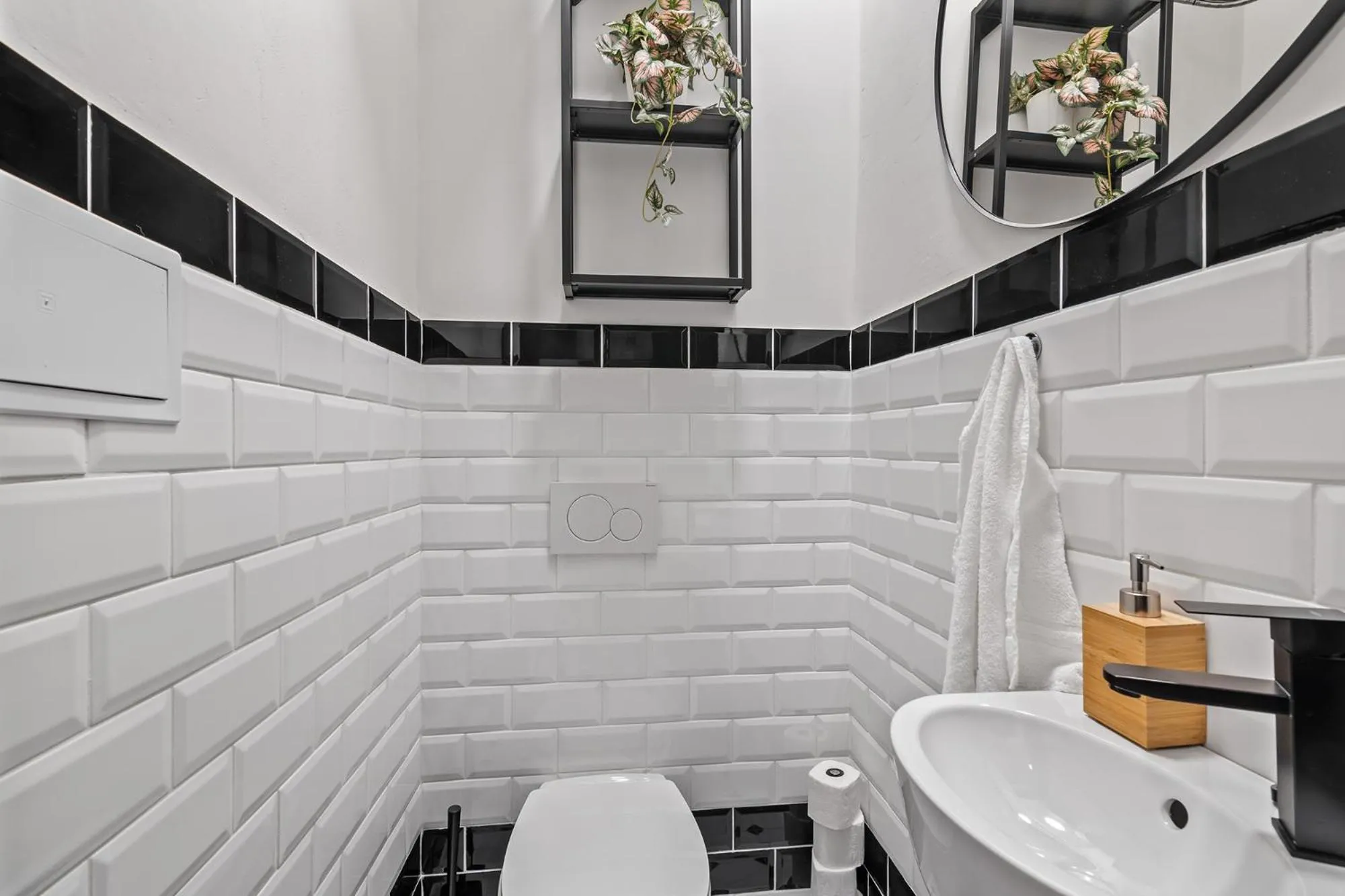 Toilet in Florenc Apartments Prague 1 by Michal&Friends