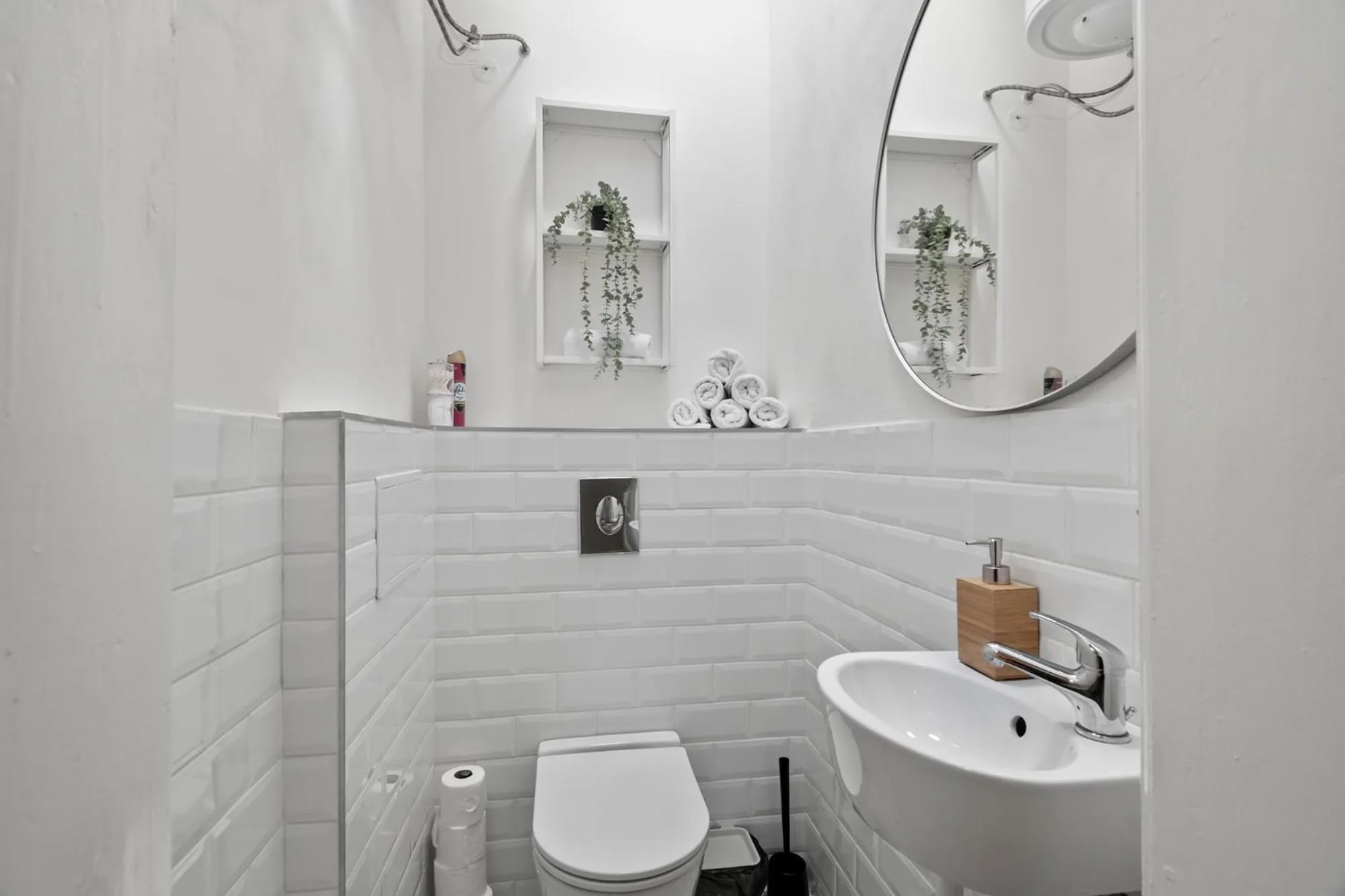 Toilet in Florenc Apartments Prague 1 by Michal&Friends