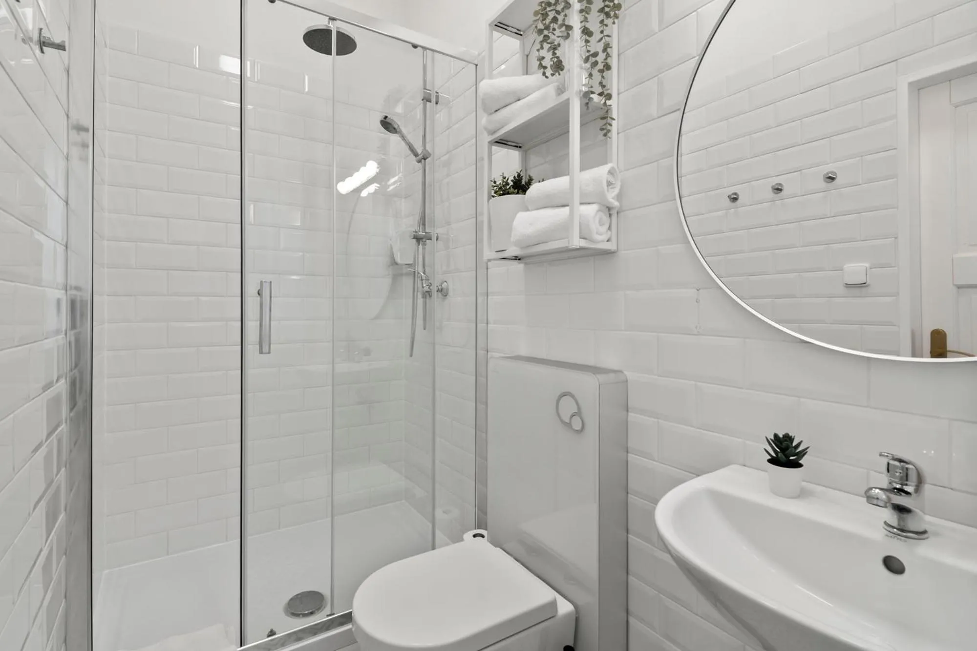 Shower in Florenc Apartments Prague 1 by Michal&Friends