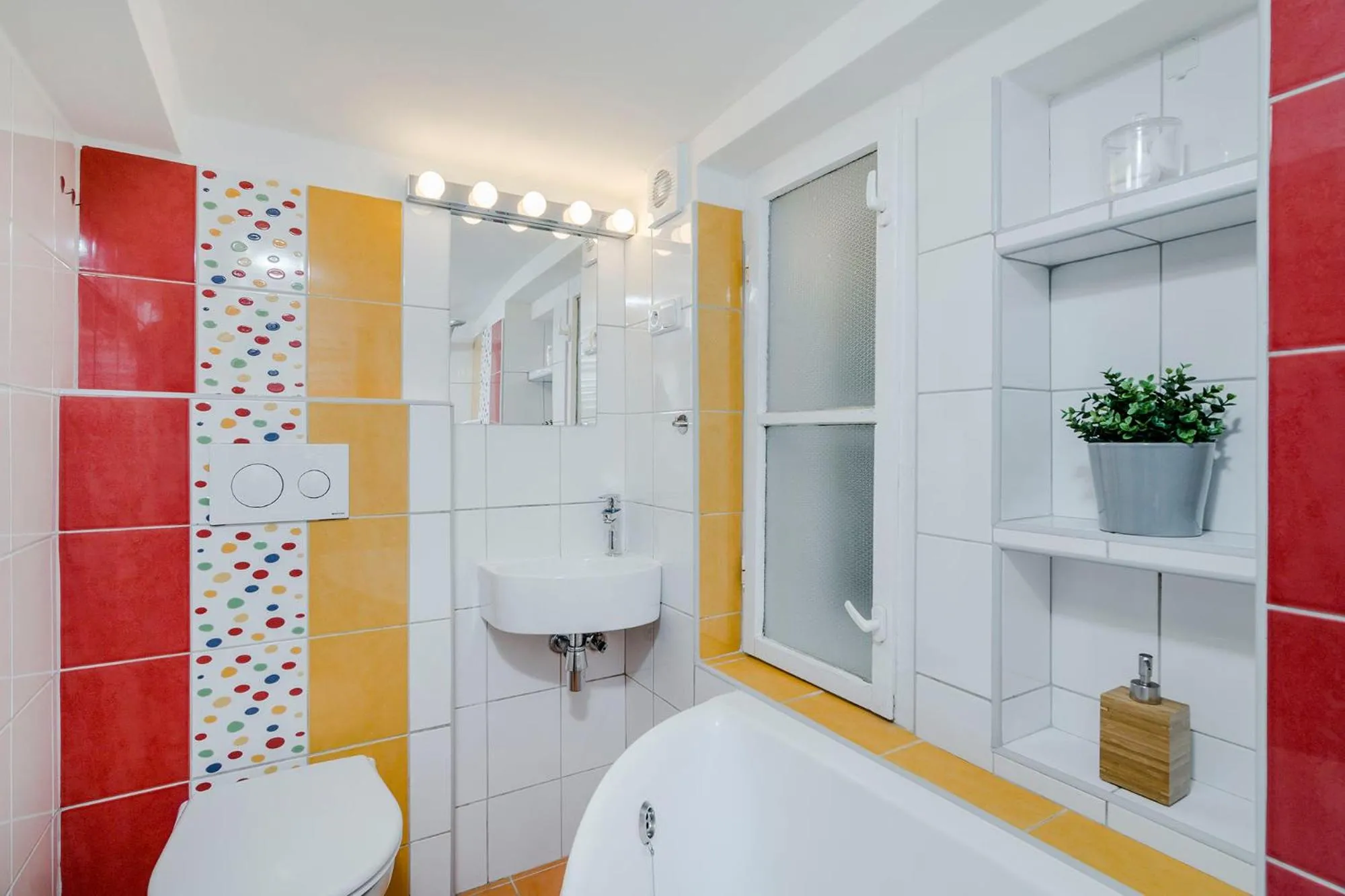 Bathroom in Florenc Apartments Prague 1 by Michal&Friends
