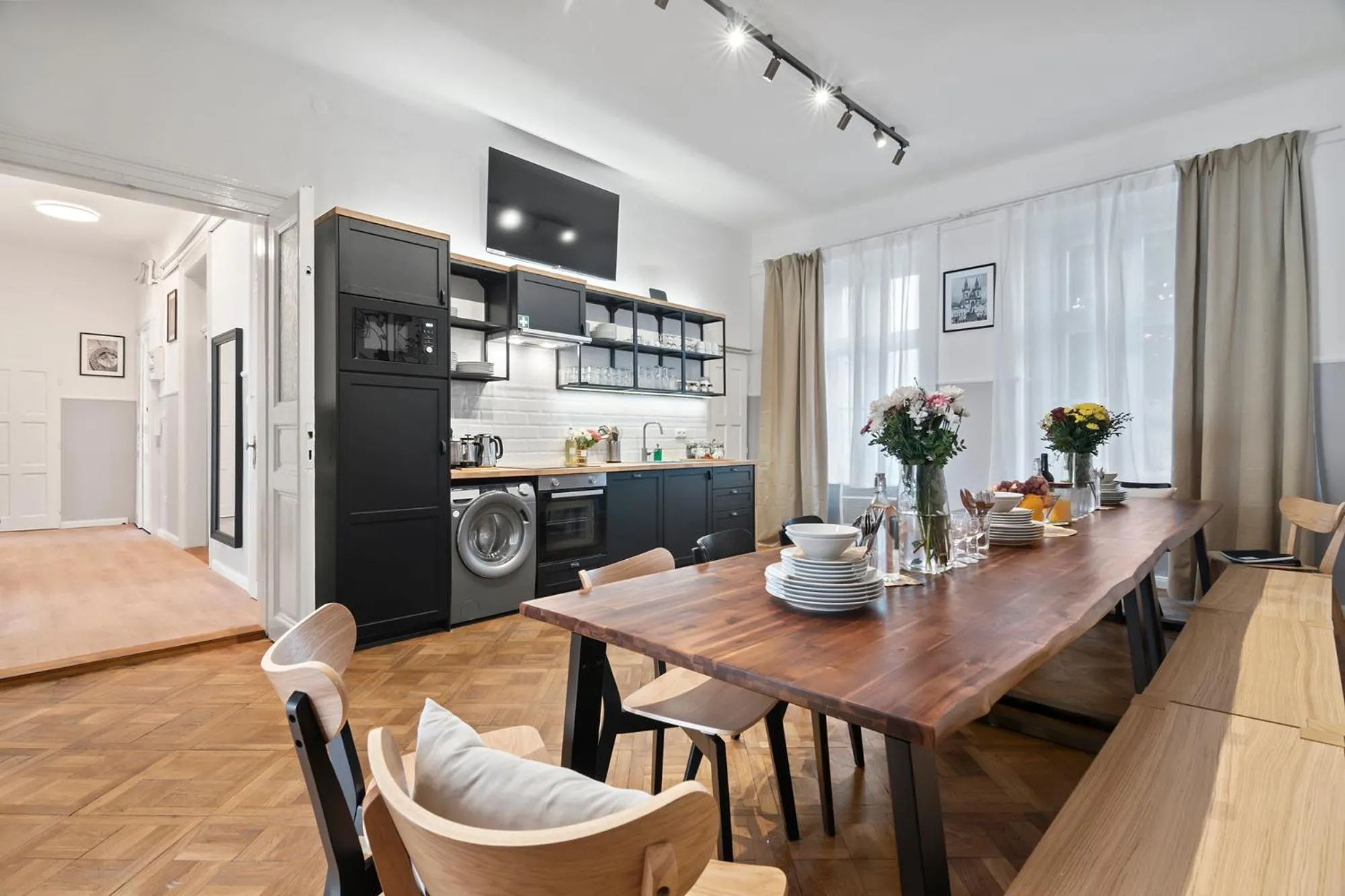 Kitchen or kitchenette in Florenc Apartments Prague 1 by Michal&Friends