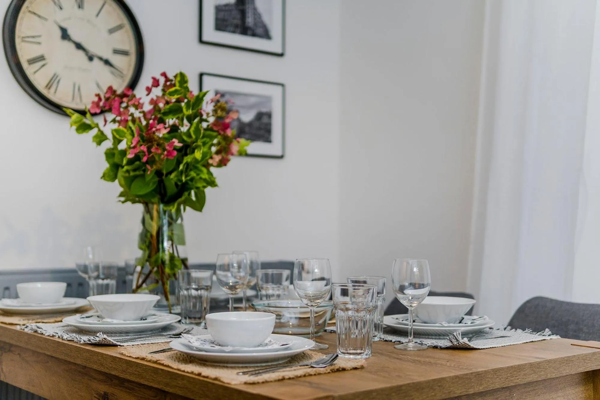 Dining area in Florenc Apartments Prague 1 by Michal&Friends