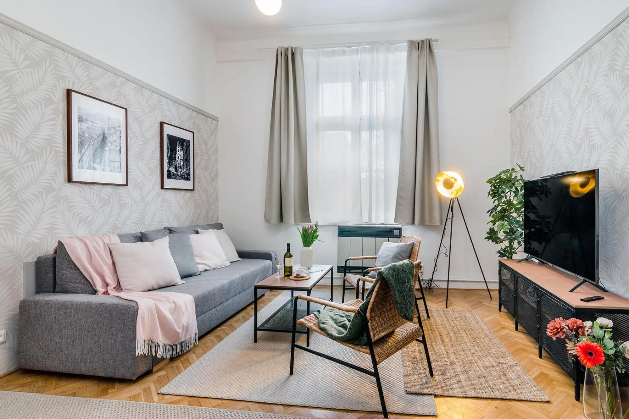Living room in Florenc Apartments Prague 1 by Michal&Friends