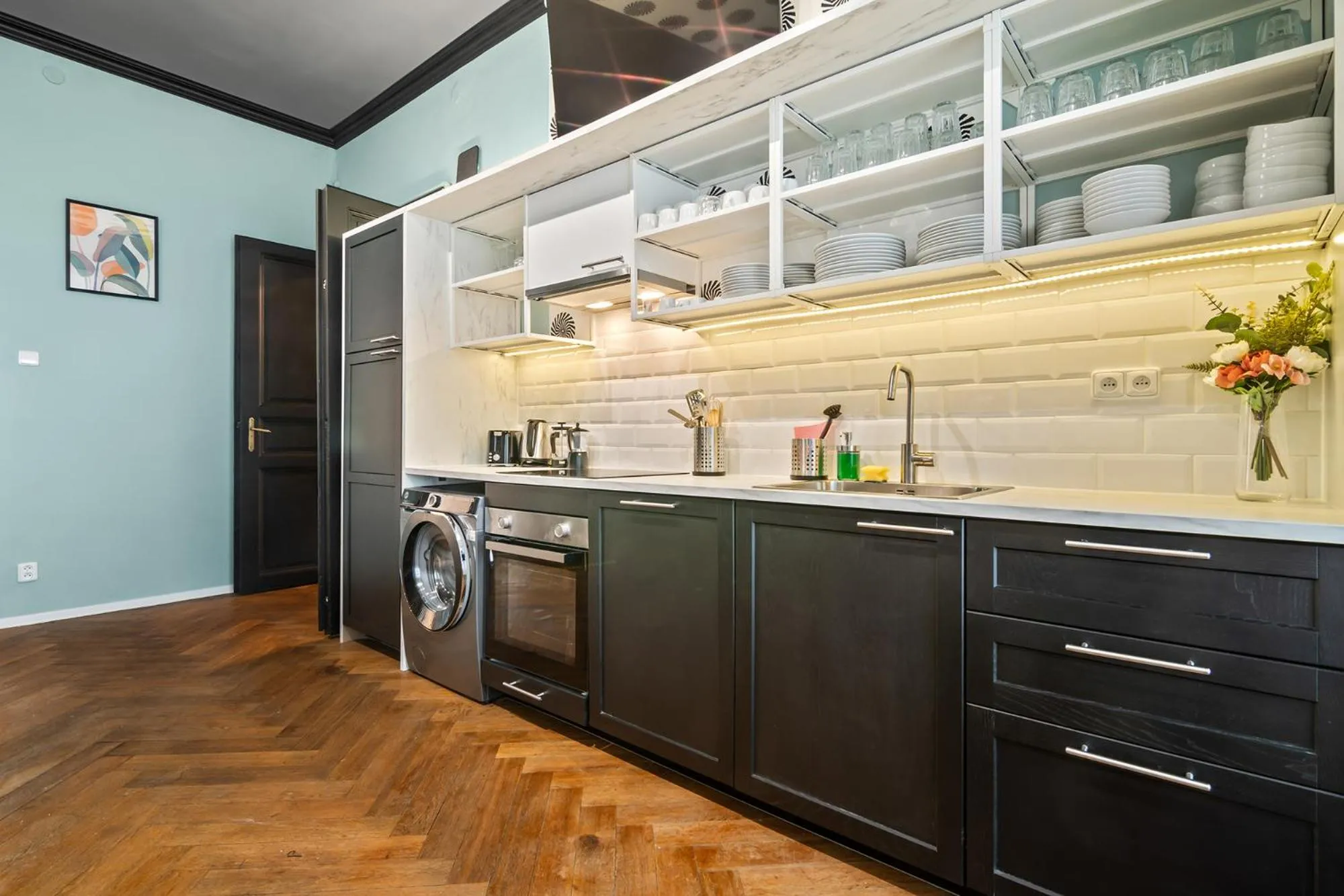 Kitchen or kitchenette in Florenc Apartments Prague 1 by Michal&Friends