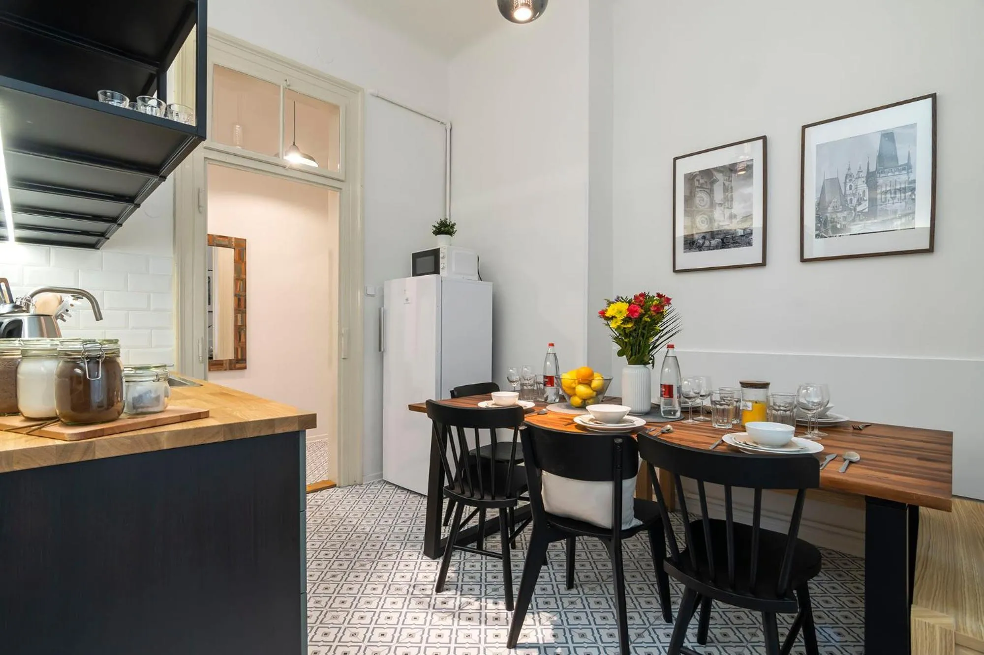 Kitchen or kitchenette in Florenc Apartments Prague 1 by Michal&Friends