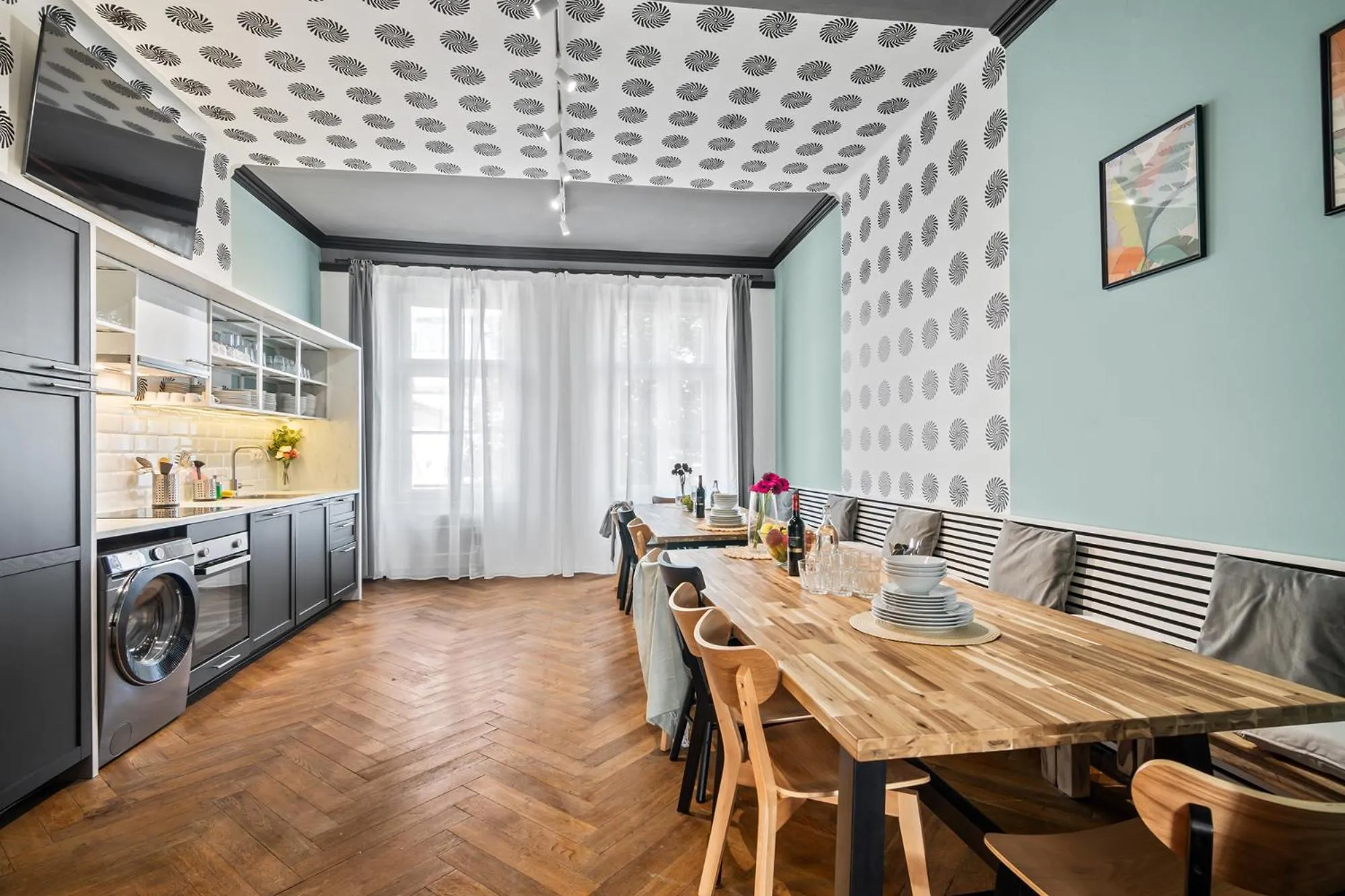 Kitchen or kitchenette in Florenc Apartments Prague 1 by Michal&Friends