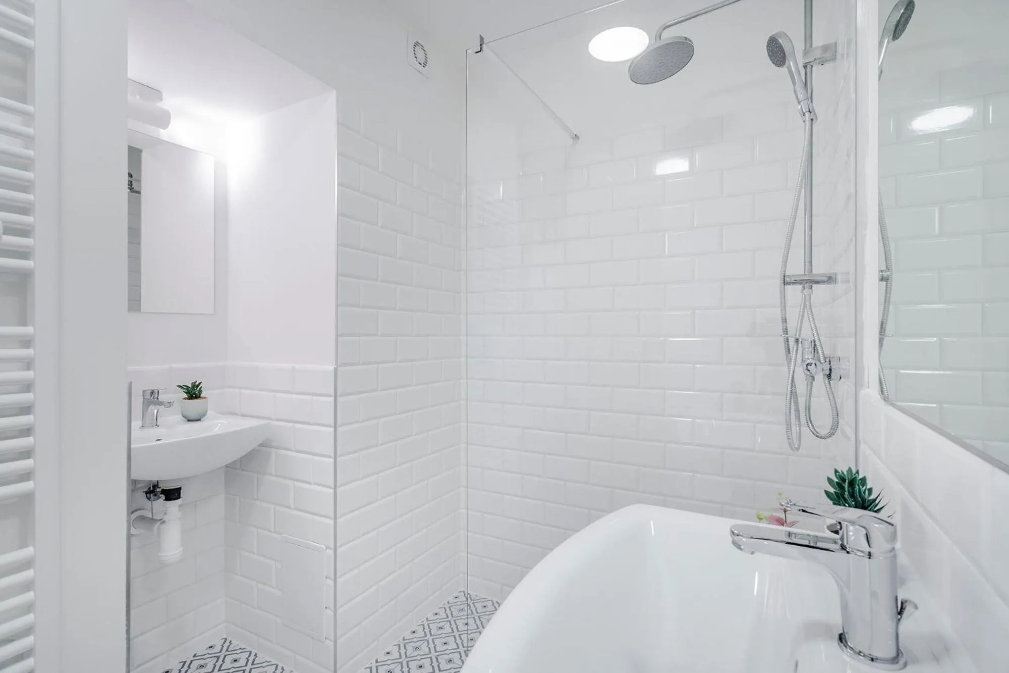 Bathroom in Florenc Apartments Prague 1 by Michal&Friends