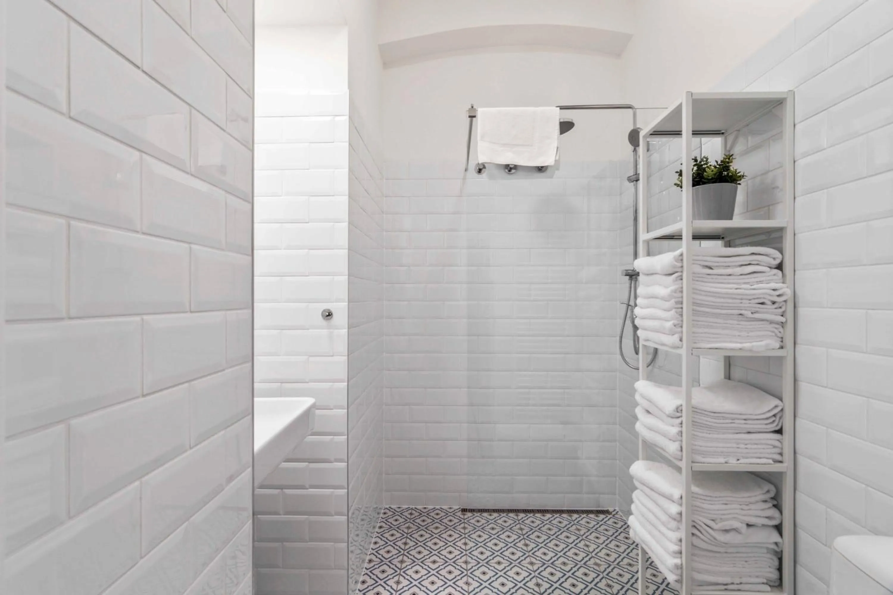 Bathroom in Florenc Apartments Prague 1 by Michal&Friends