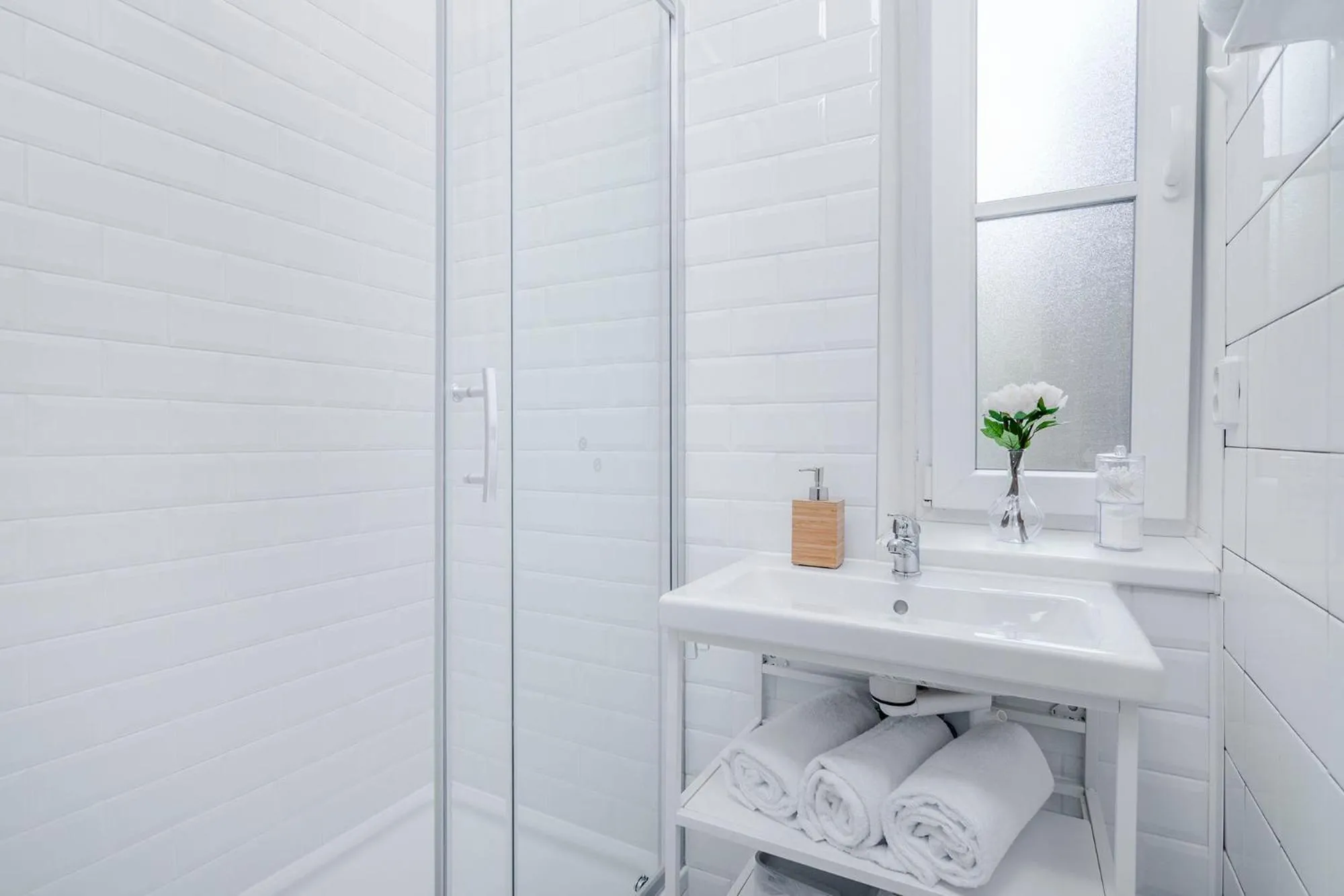 Bathroom in Florenc Apartments Prague 1 by Michal&Friends