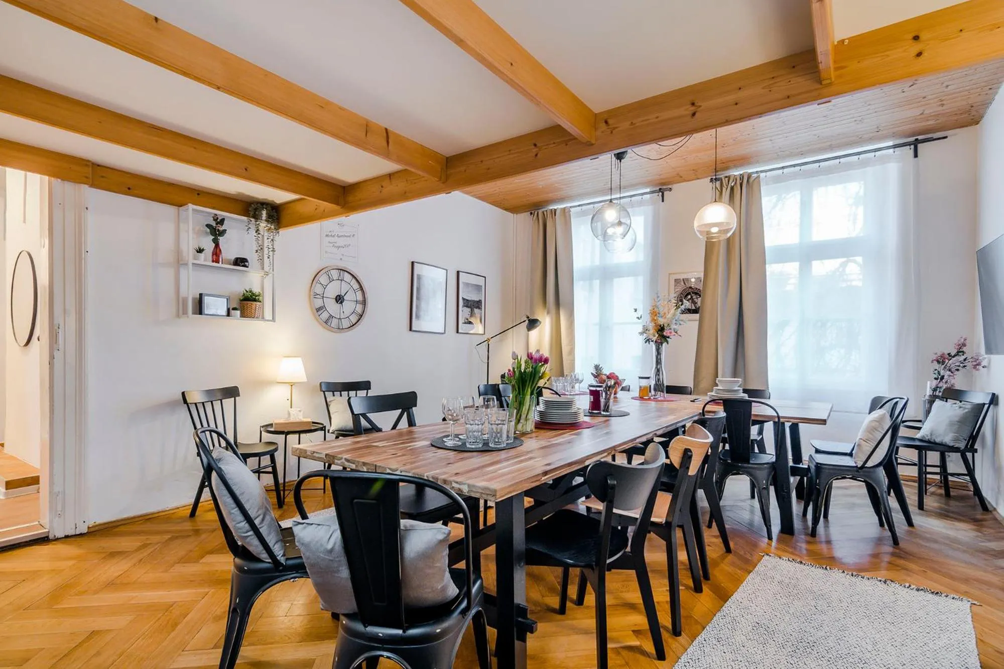 Living room in Florenc Apartments Prague 1 by Michal&Friends