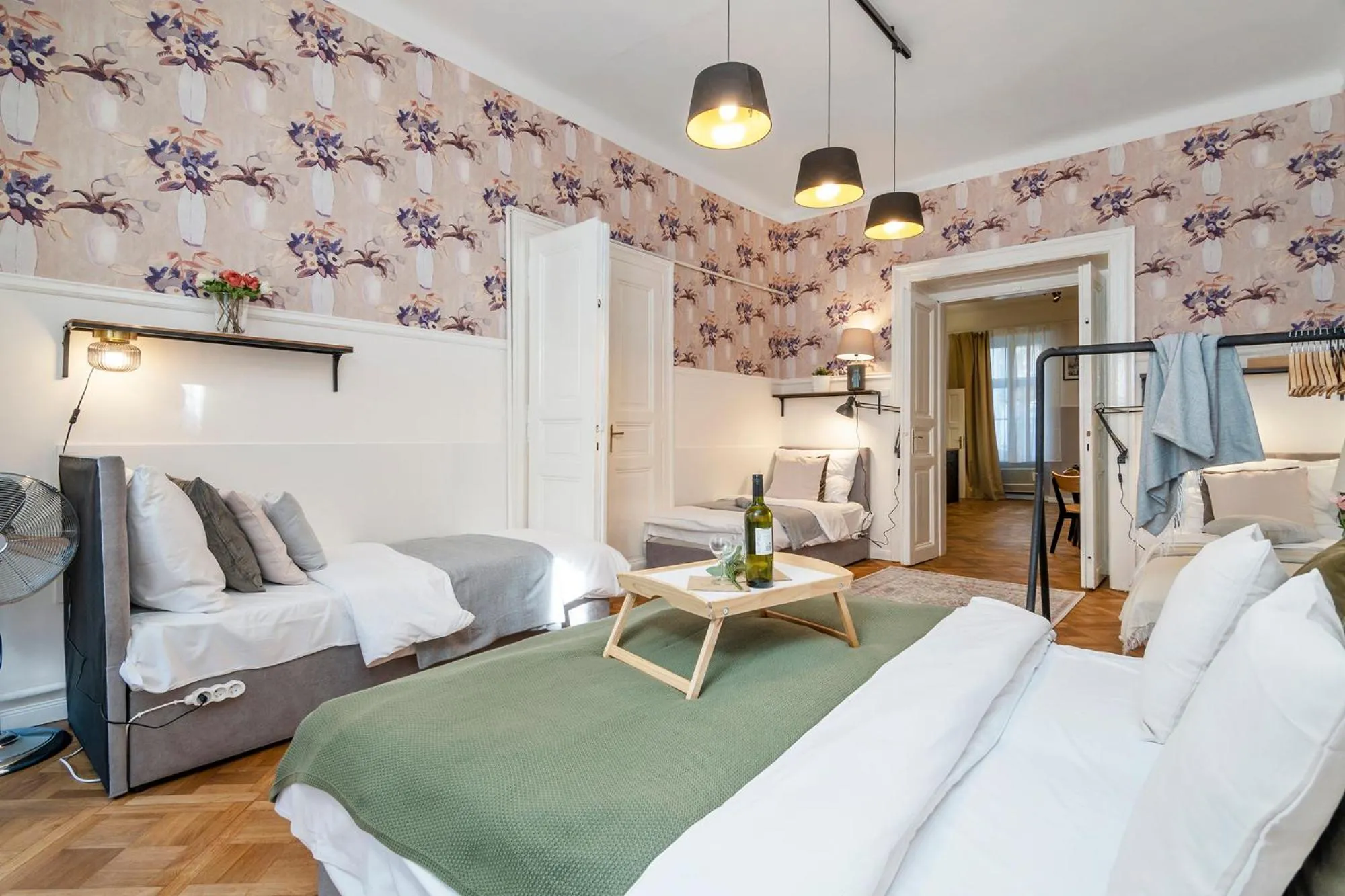 Bedroom, Bed in Florenc Apartments Prague 1 by Michal&Friends
