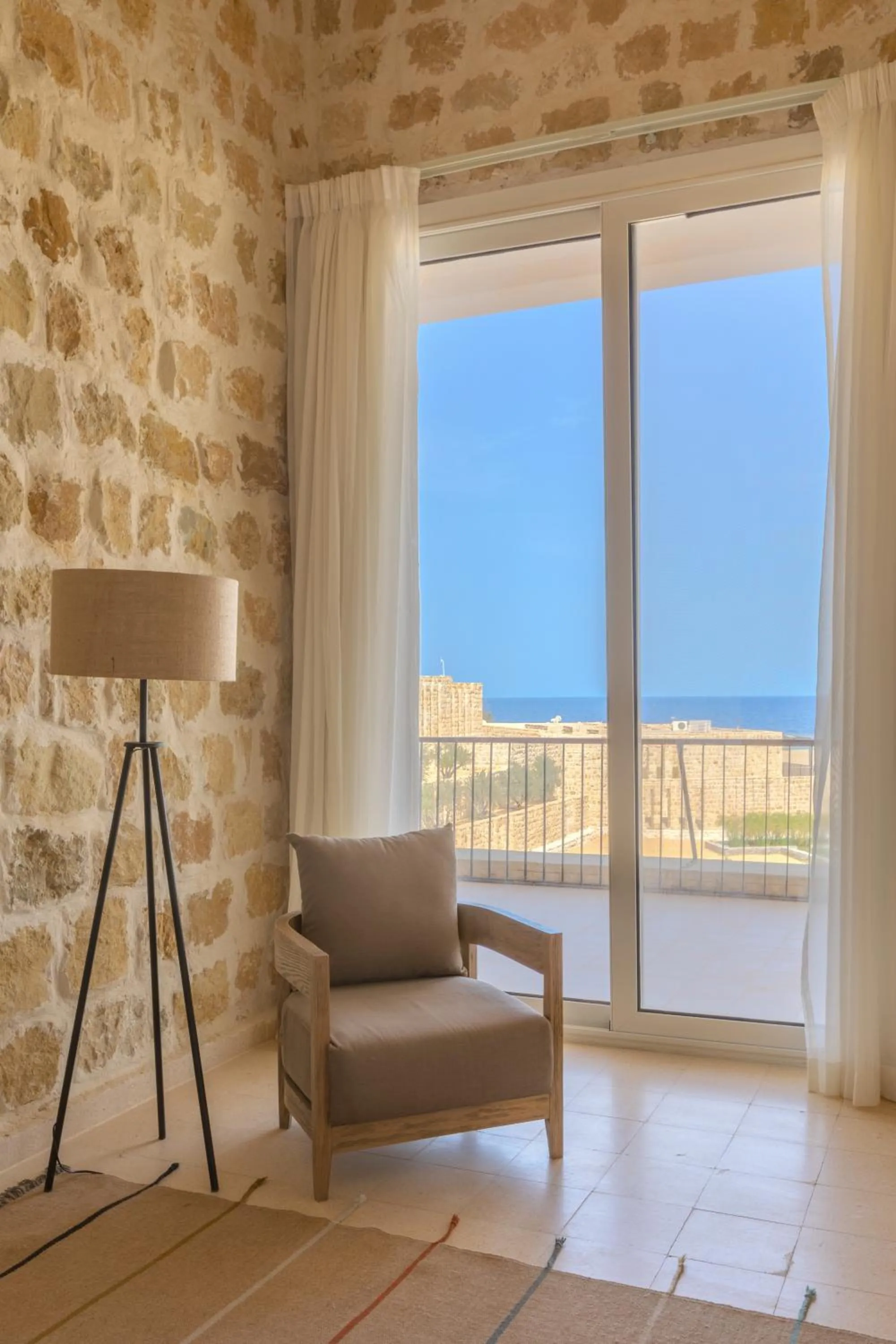 Seating area in Wadi Sabarah Lodge