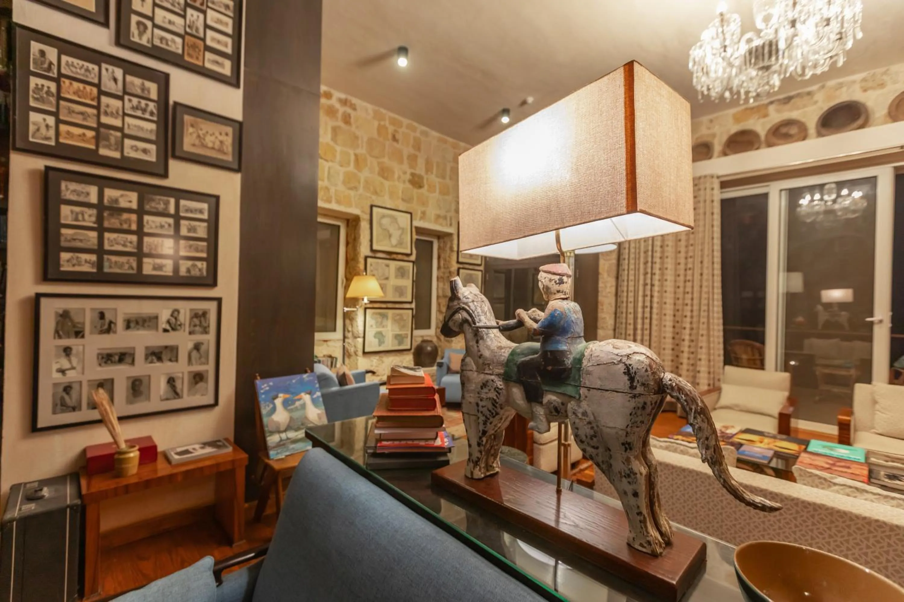 Seating area in Wadi Sabarah Lodge