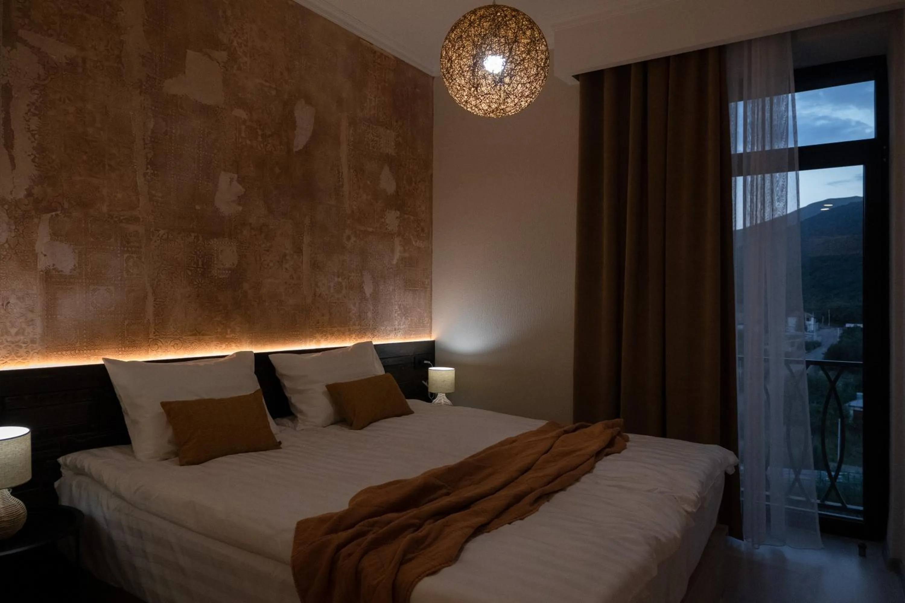 Bed in RIS Holiday Apartments Tsaghkadzor