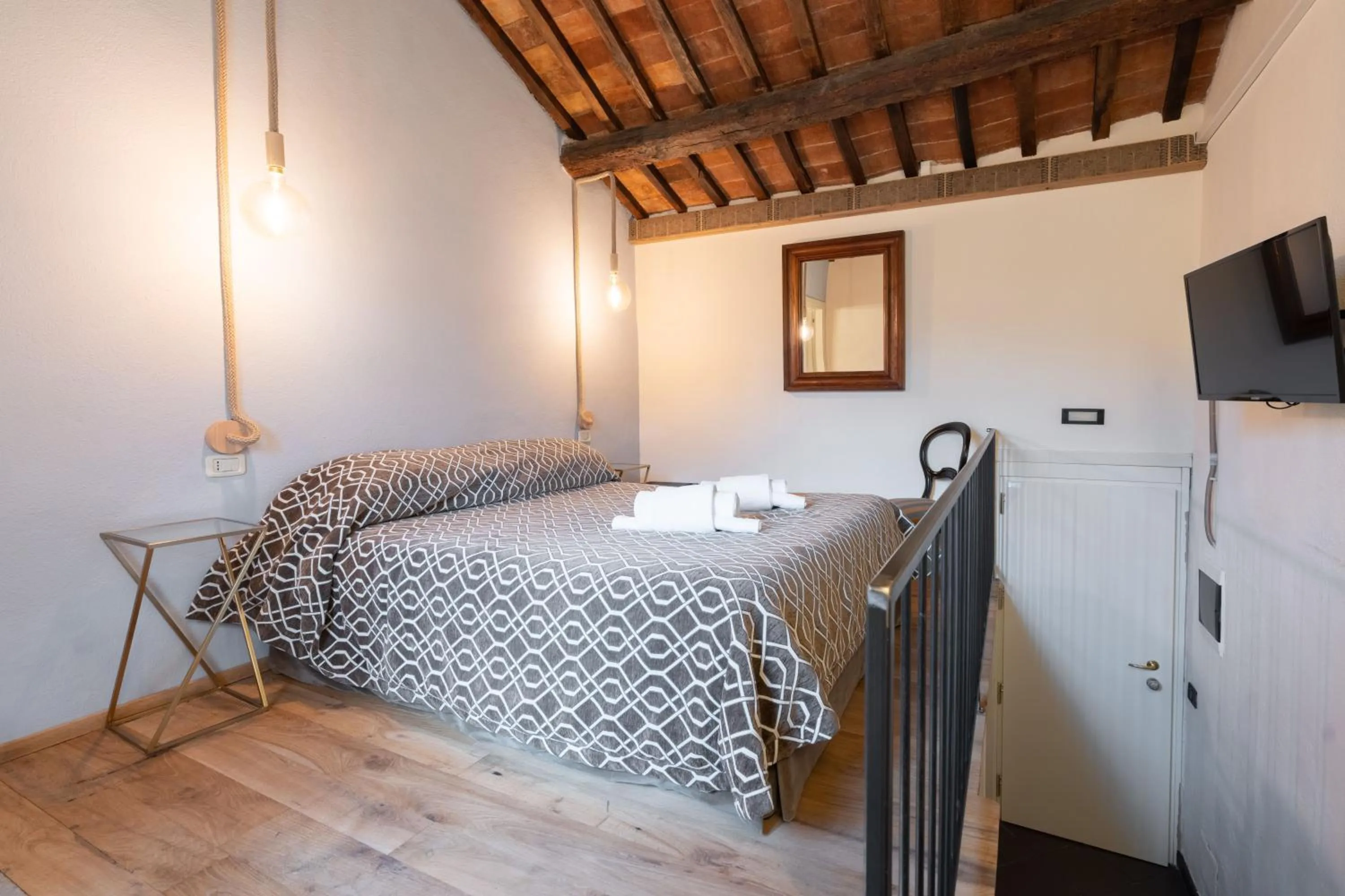 Bed in Hotel Della Fortezza