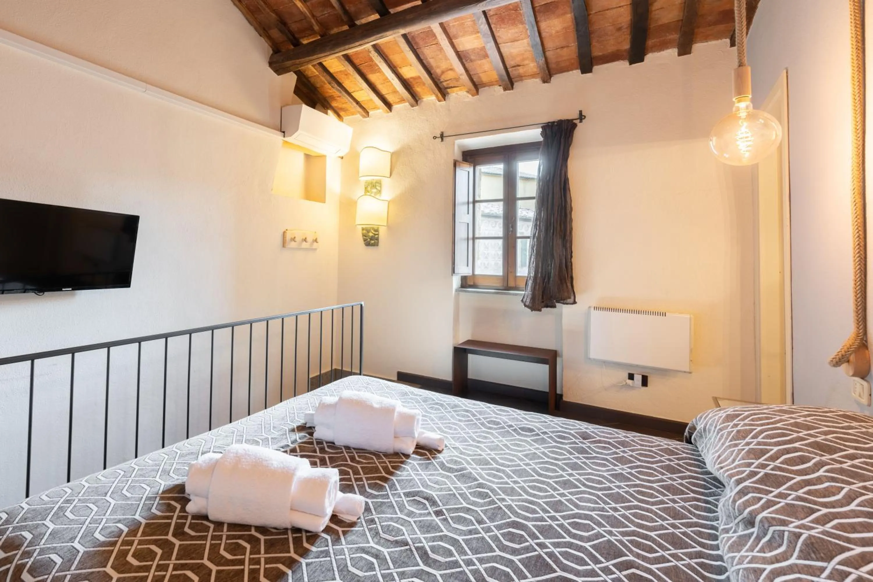 Bed in Hotel Della Fortezza