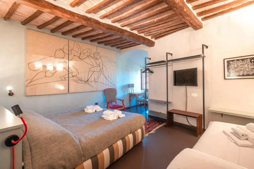 Bed in Hotel Della Fortezza
