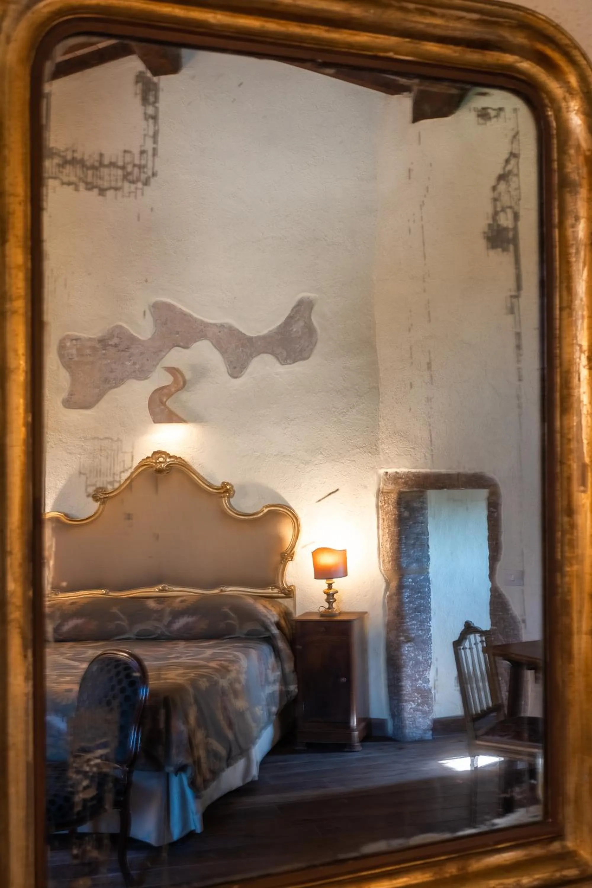 Bed in Hotel Della Fortezza