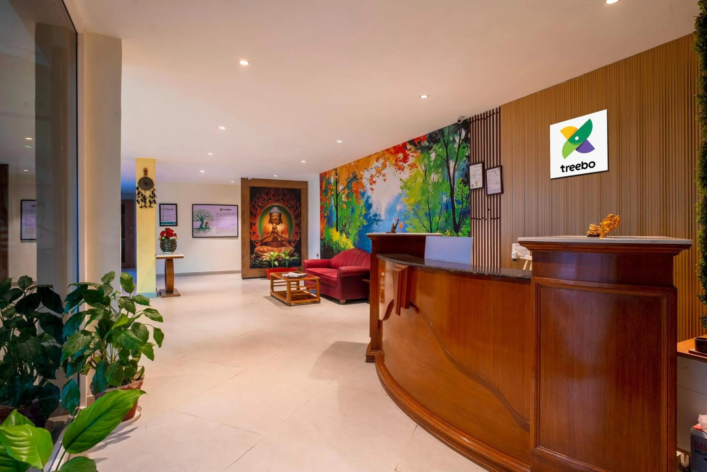 Lobby or reception in Treebo The Mountain Deer Valley Near PGI