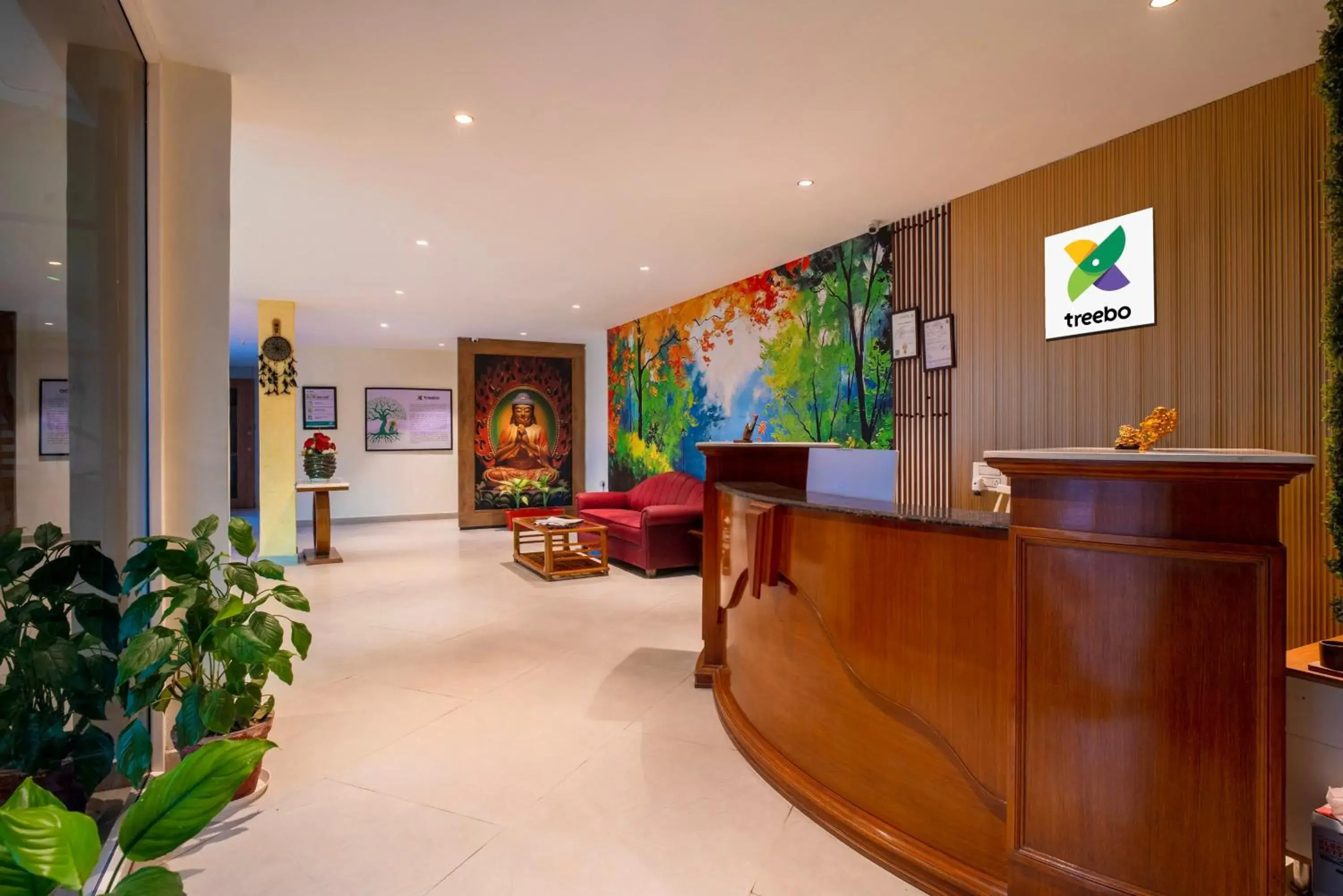 Lobby or reception in Treebo The Mountain Deer Valley Near PGI Lobby or reception in Treebo The Mountain Deer Valley Near PGI