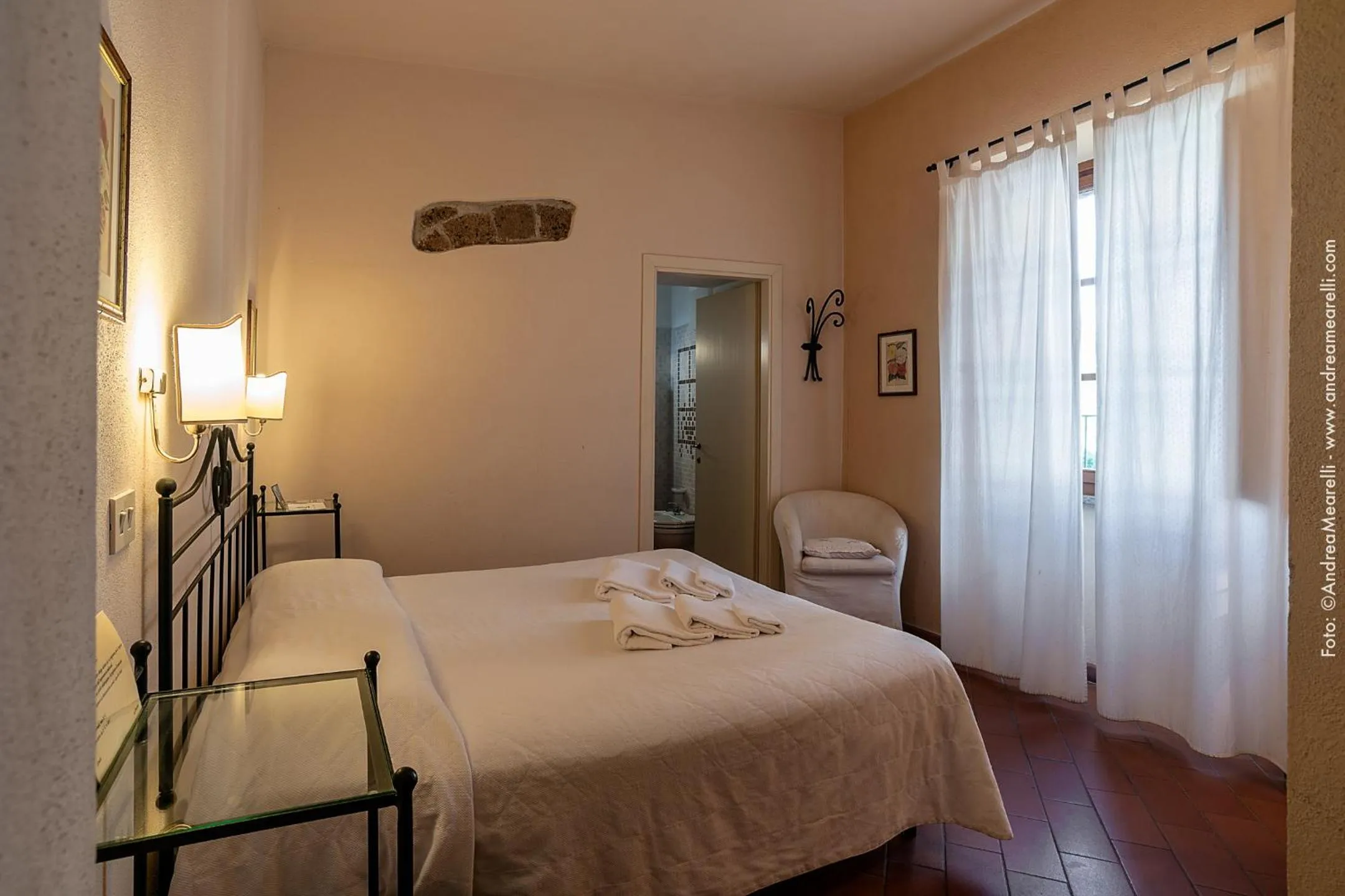 Bed in Hotel Scilla