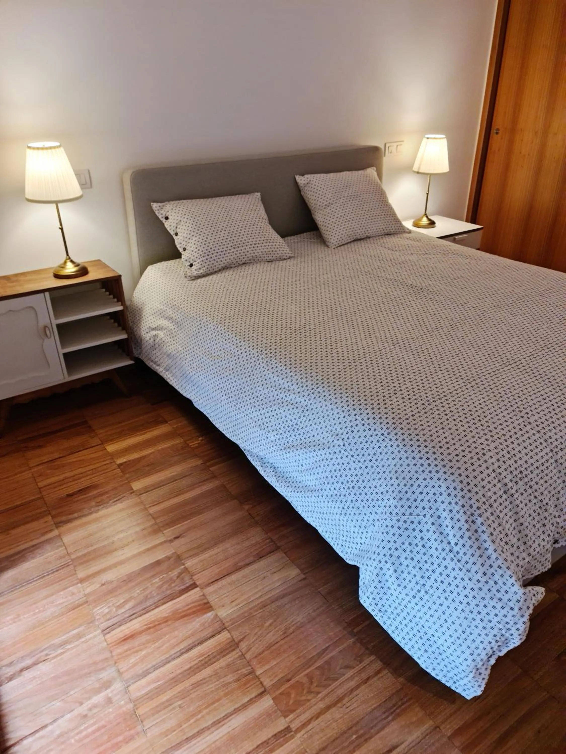 Bedroom, Bed in Lagos Factory Yellow by Marina with AC