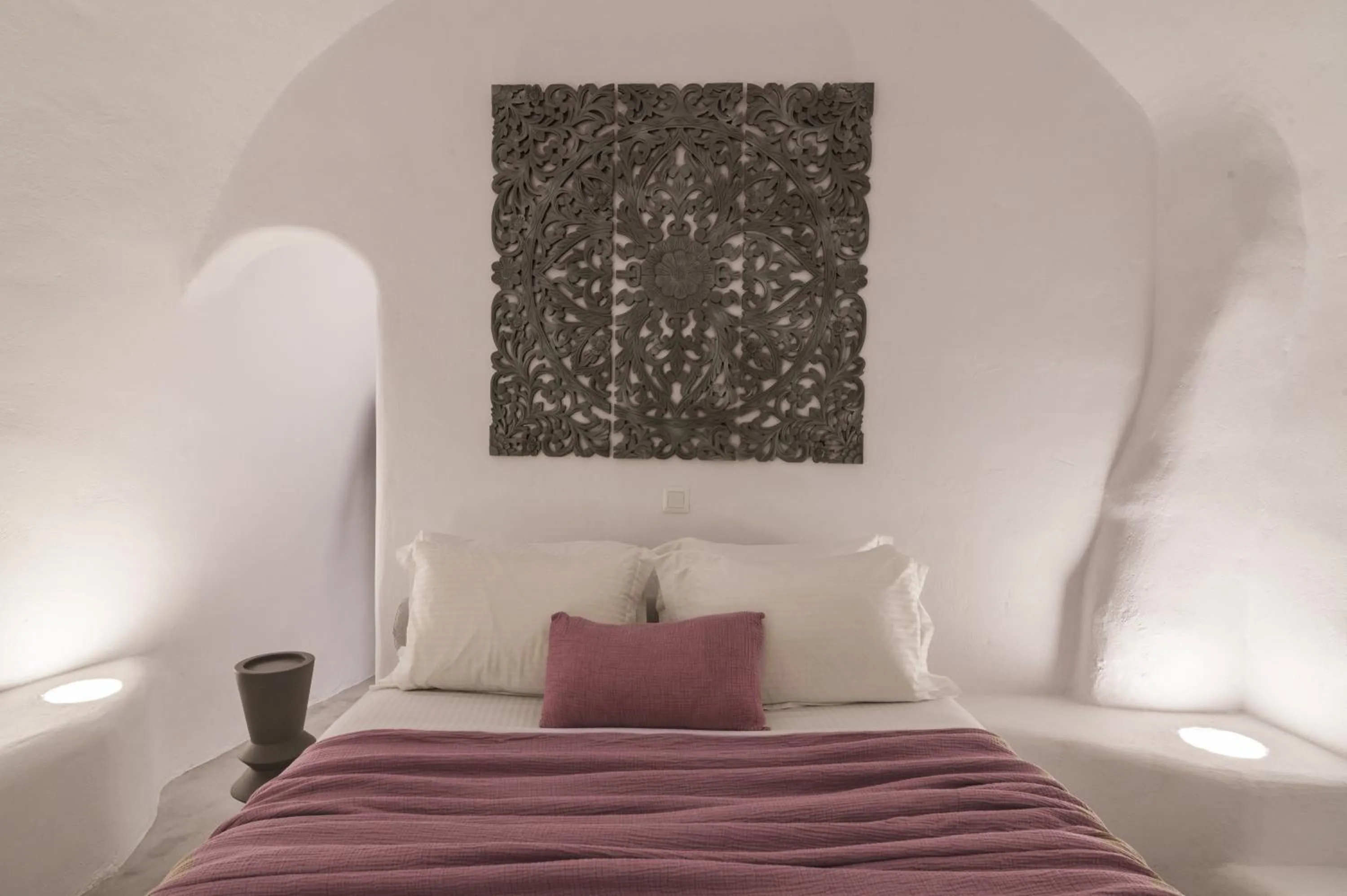 Bed in Yposkafon Concept Two-Bedroom Villa with Private Jacuzzi and Hamam