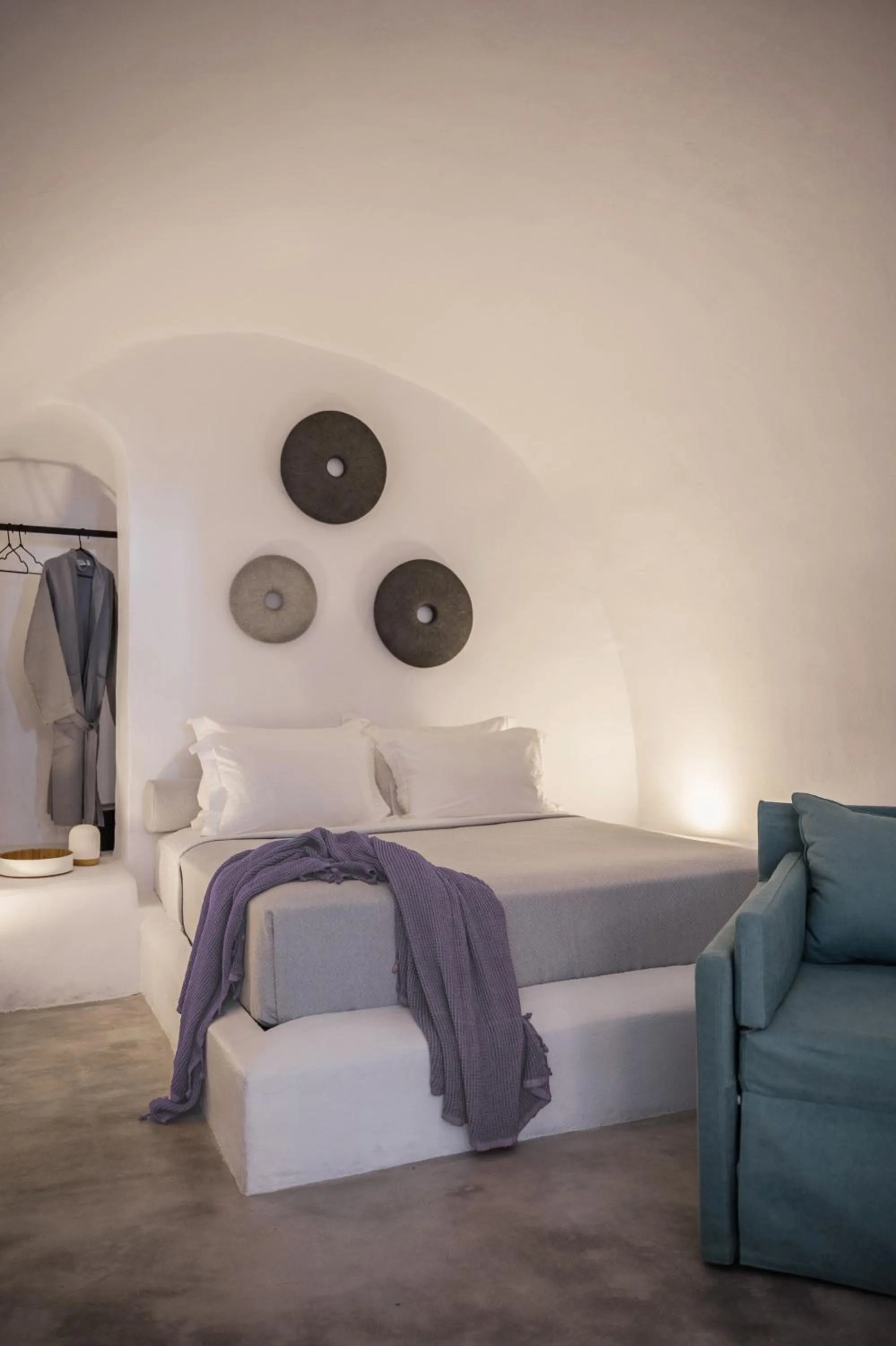 Facade/entrance, Bed in Yposkafon Concept Two-Bedroom Villa with Private Jacuzzi and Hamam