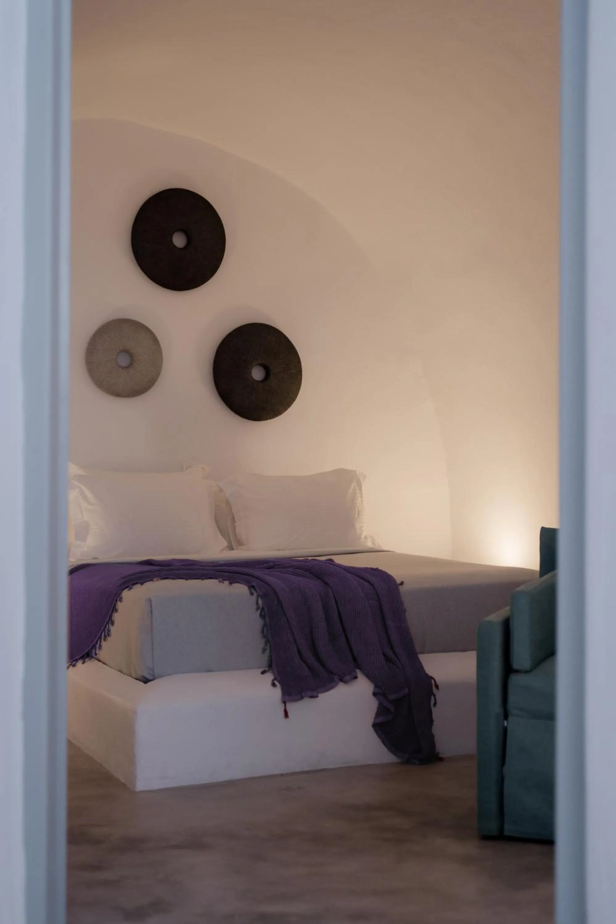 Facade/entrance, Bed in Yposkafon Concept Two-Bedroom Villa with Private Jacuzzi and Hamam