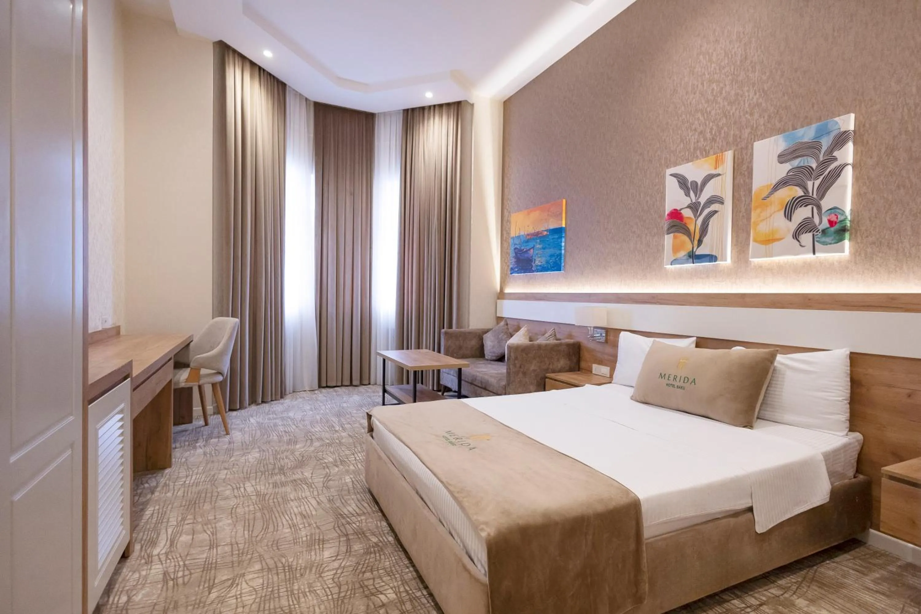 Photo of the whole room, Bed in Merida Hotel Baku