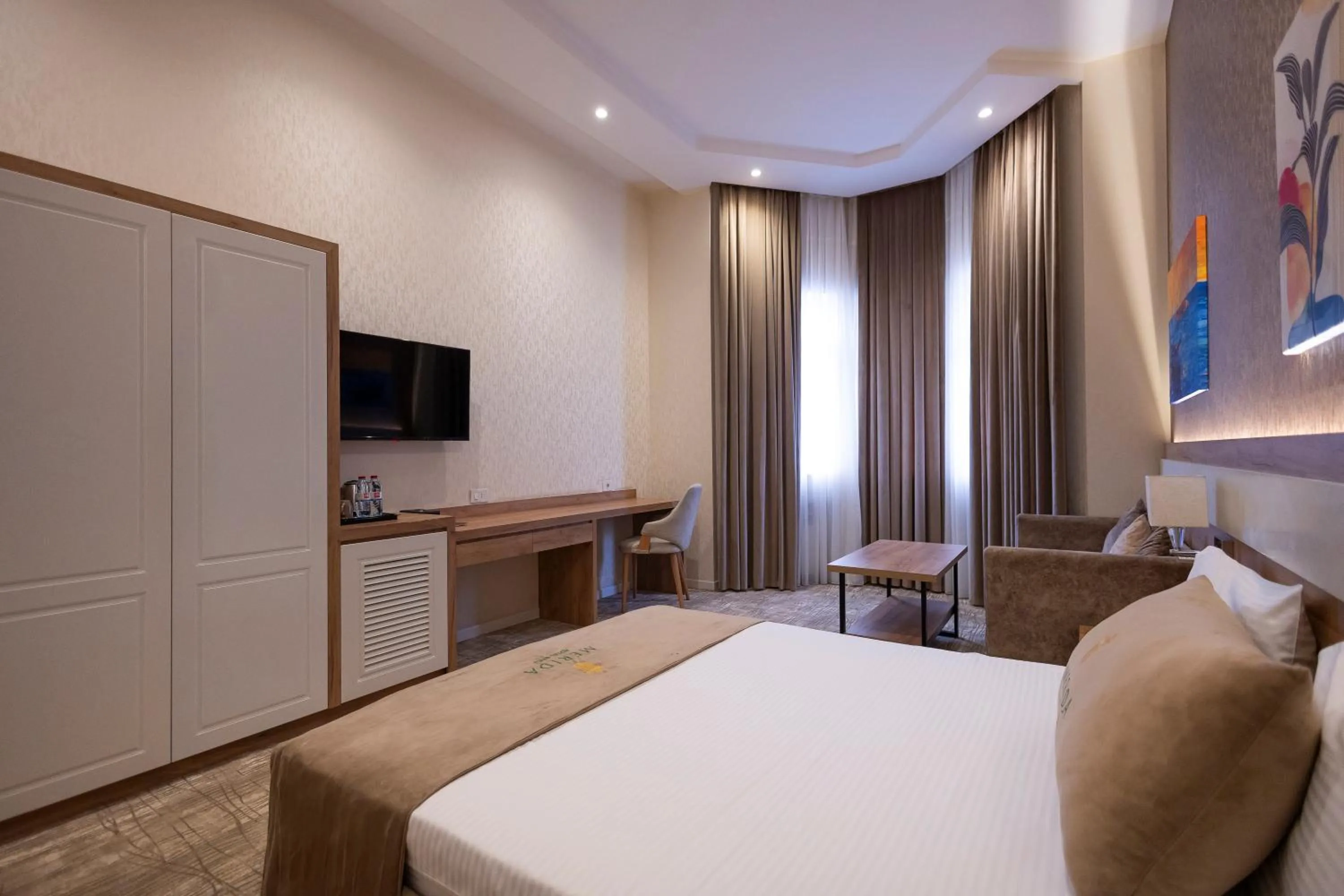 Photo of the whole room, Bed in Merida Hotel Baku