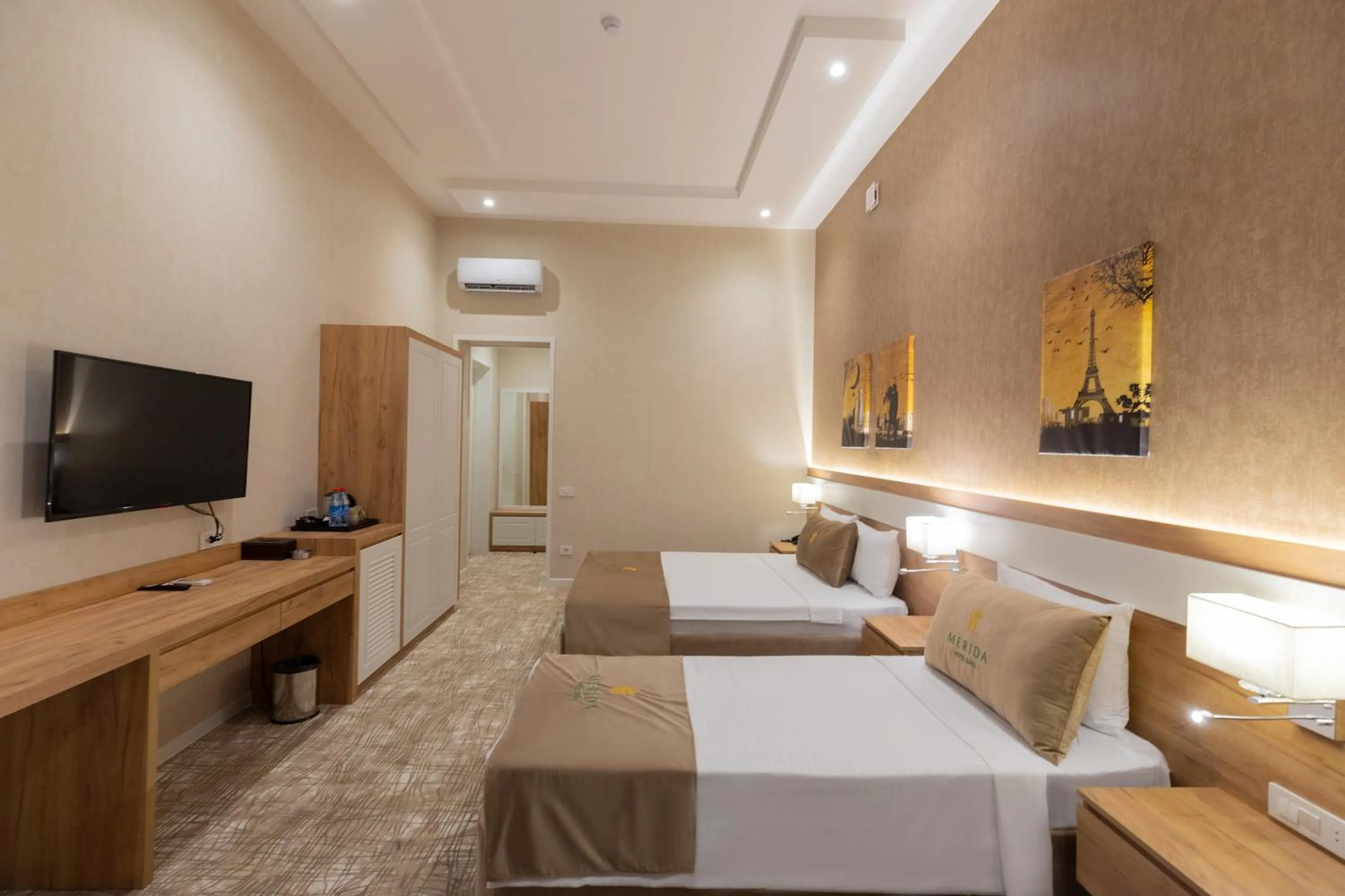 Bed in Merida Hotel Baku