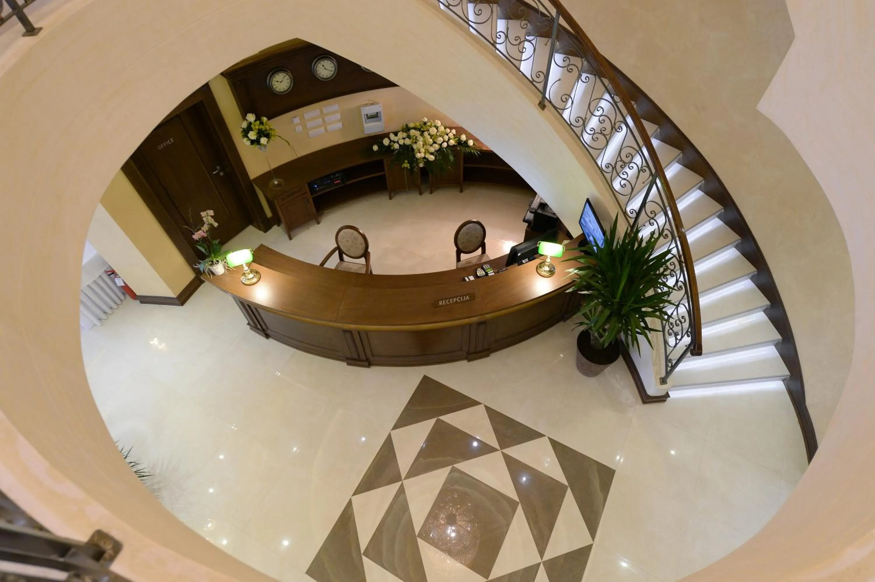 Lobby or reception in Hotel Majdan