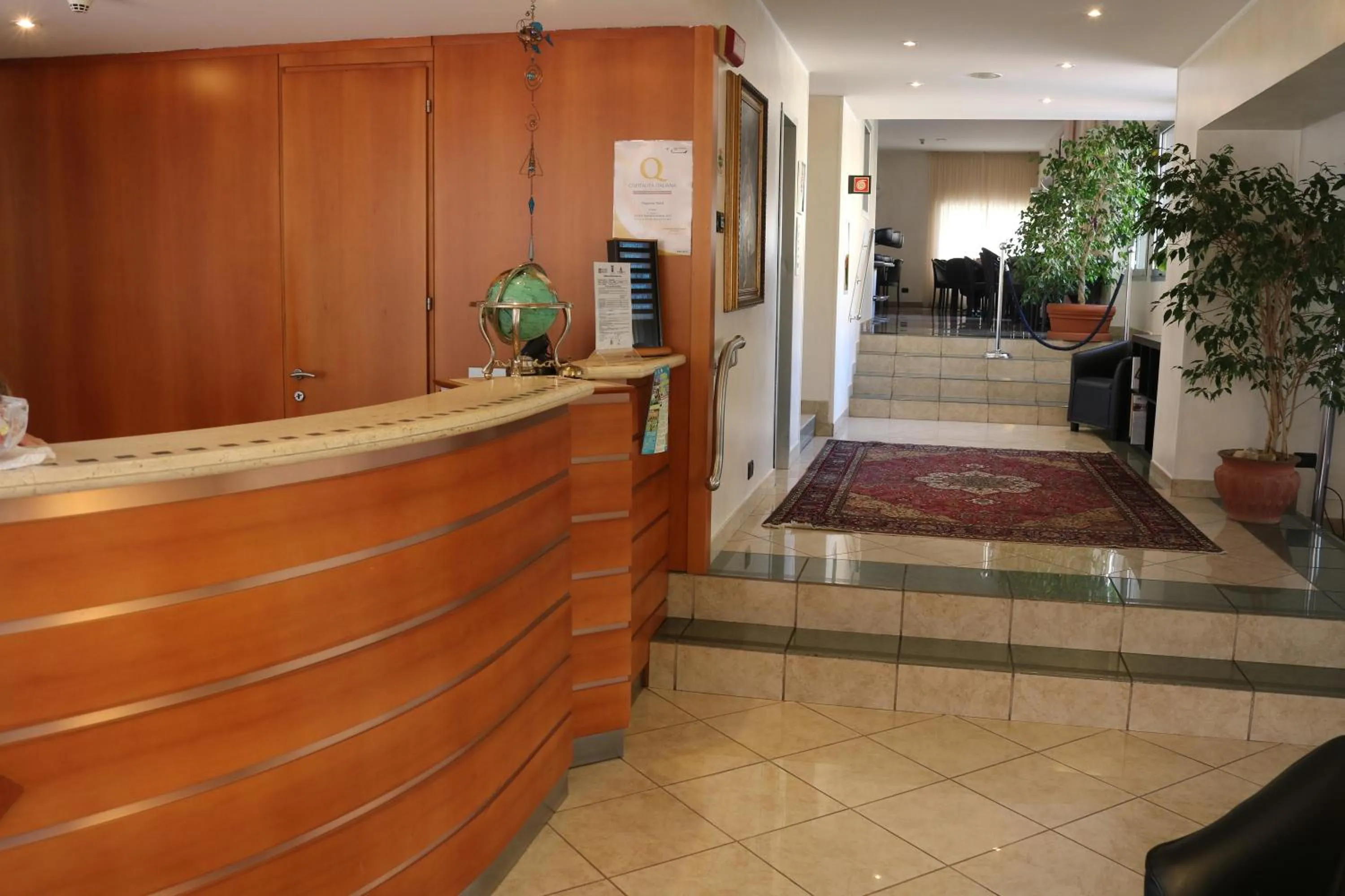 Lobby or reception in Augustus Hotel