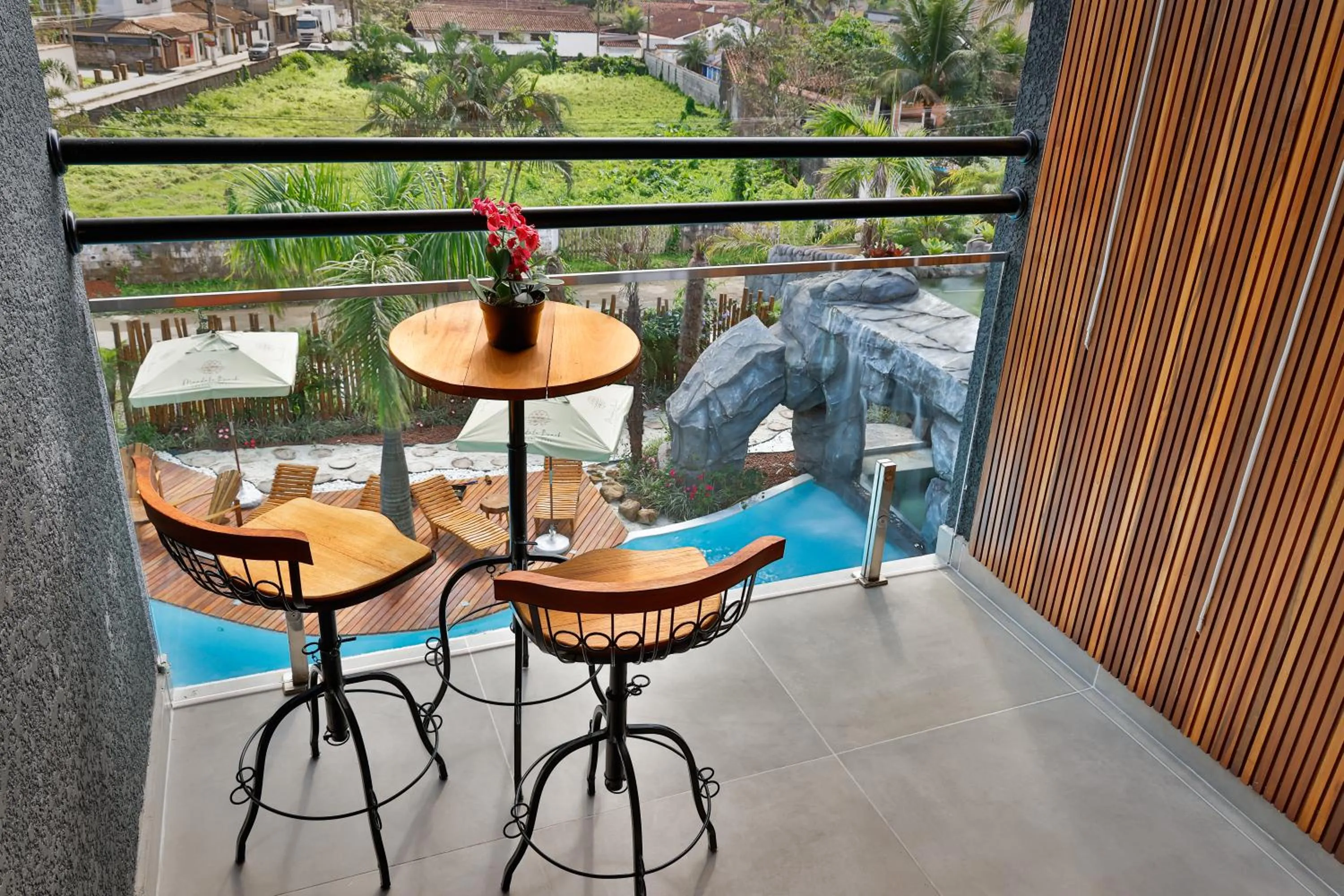 Pool view in Mandala Beach Hotel