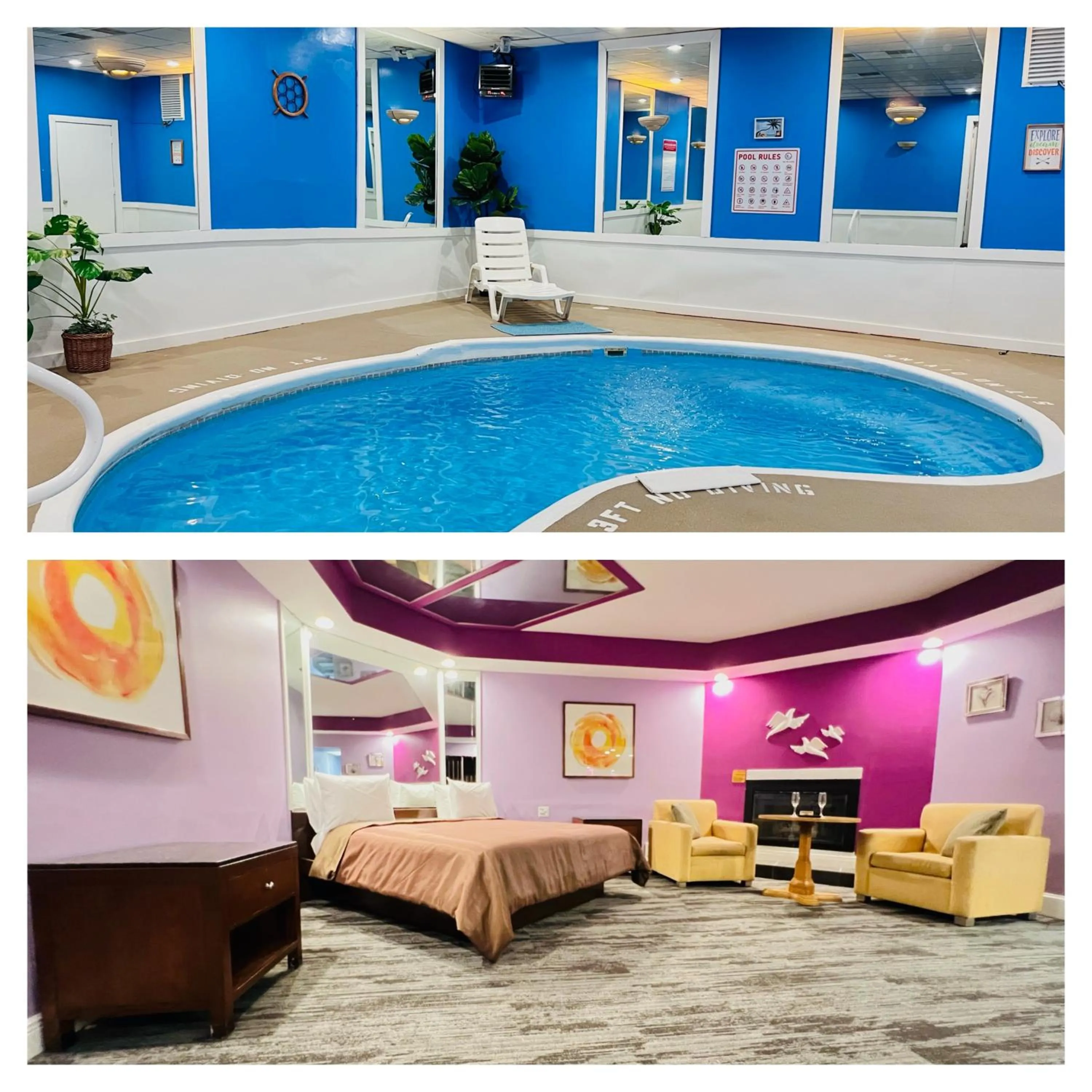 Pool view in Inn of the Dove - Romantic Luxury Suites with Jacuzzi & Seasonal Fireplace at Harrisburg-Hershey-Philadelphia, PA