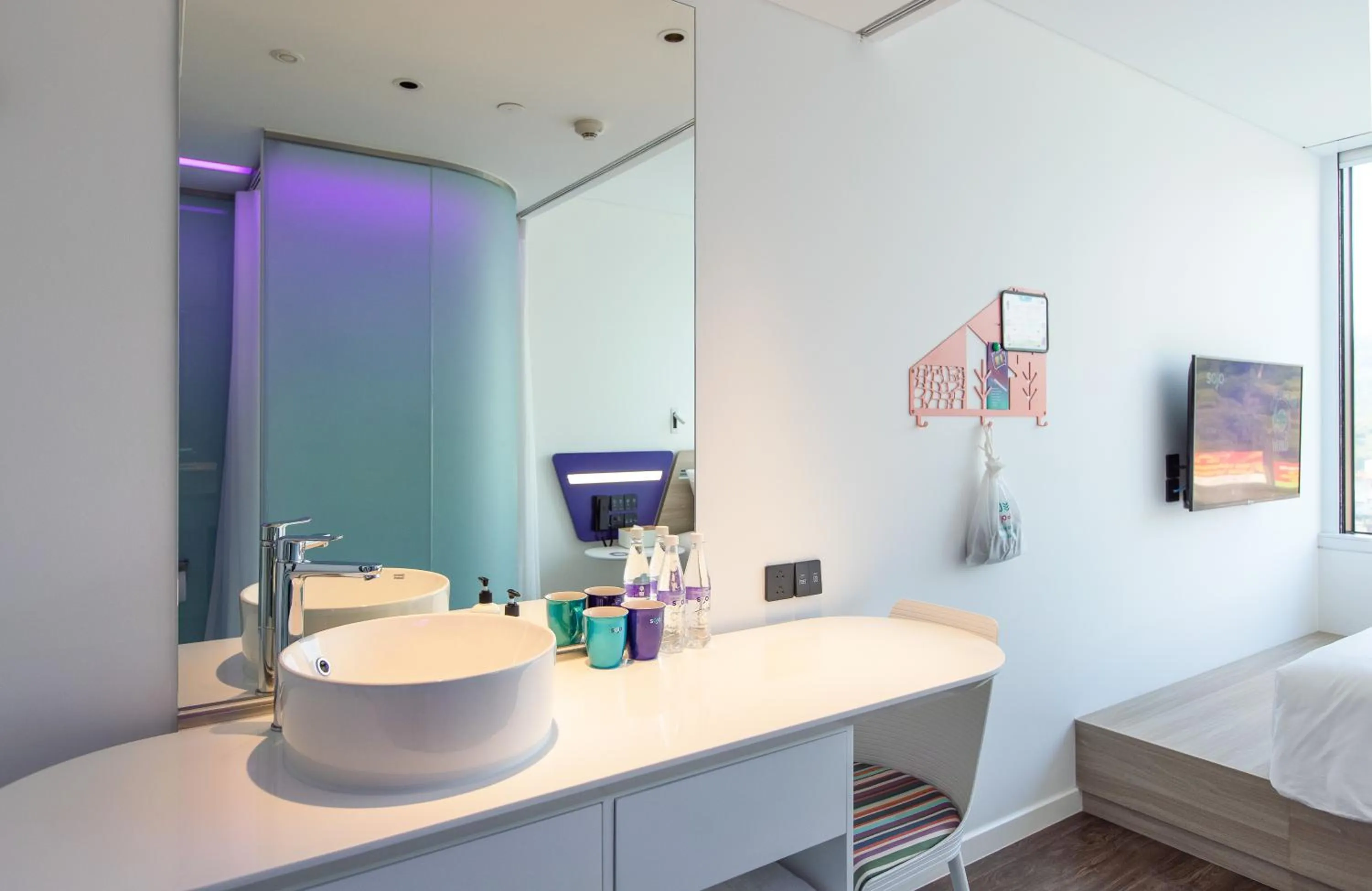 Bathroom, Bed in SOJO Hotel Lao Cai